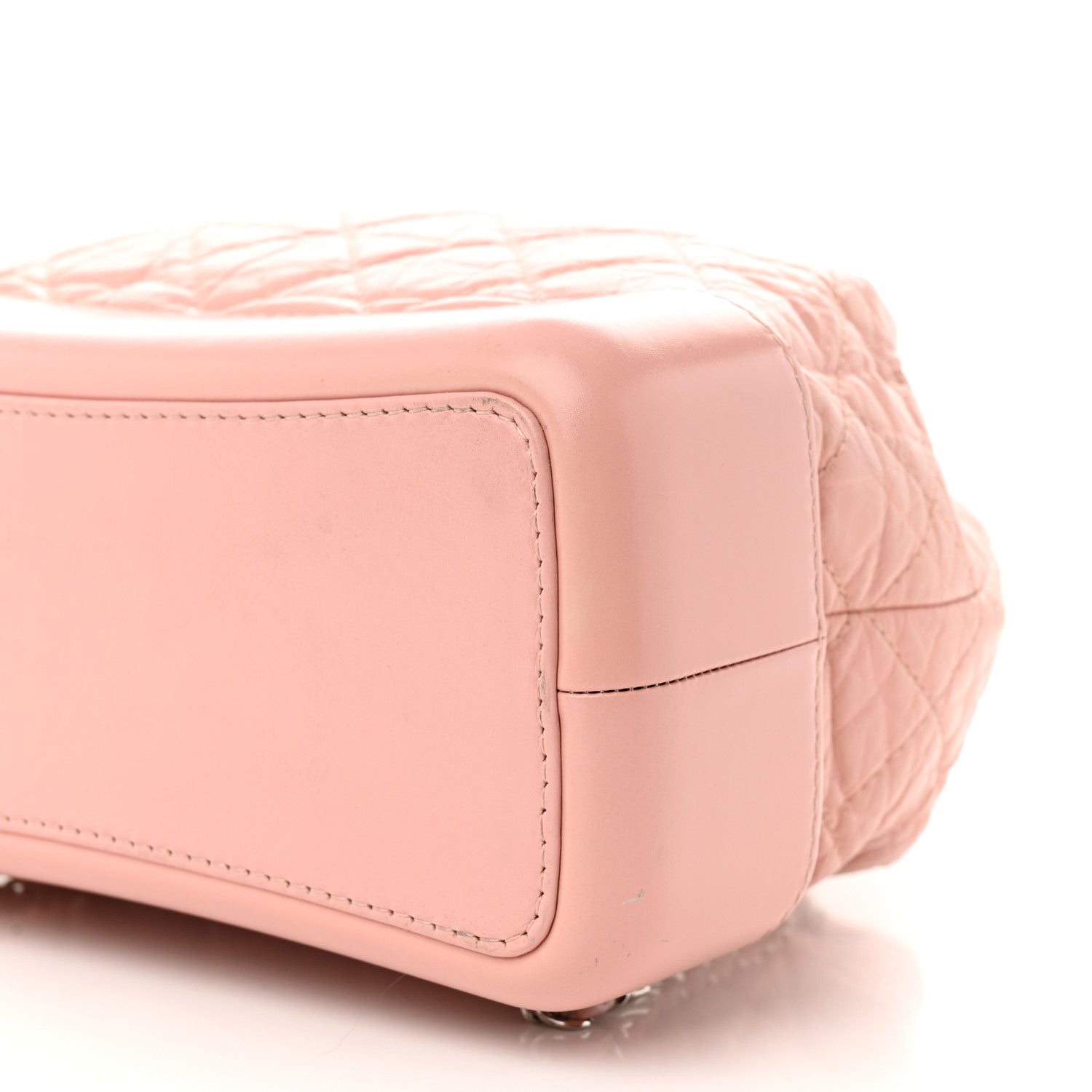 Chanel Aged Calfskin Quilted Gabrielle Backpack Light Pink 10 of 13