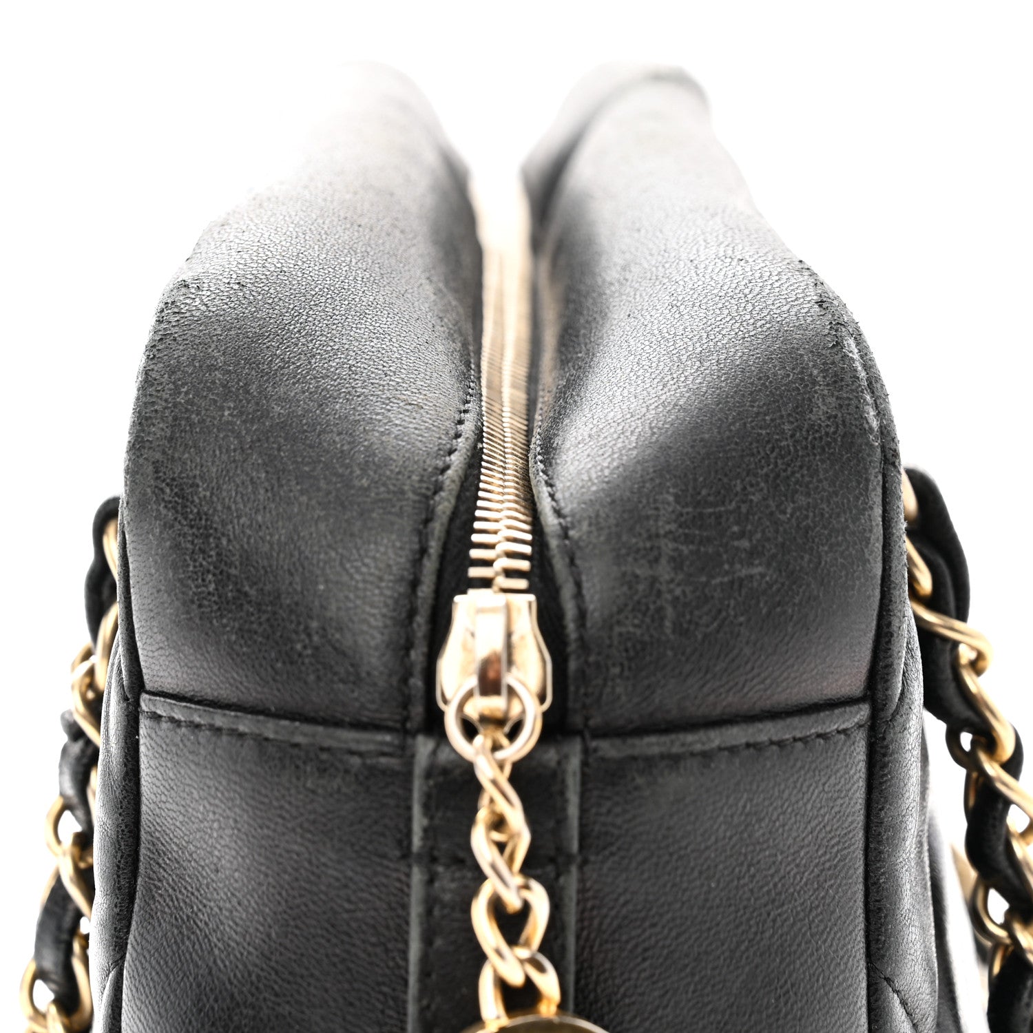 Chanel Calfskin Quilted Small Ballerine Camera Case Black 11 of 13