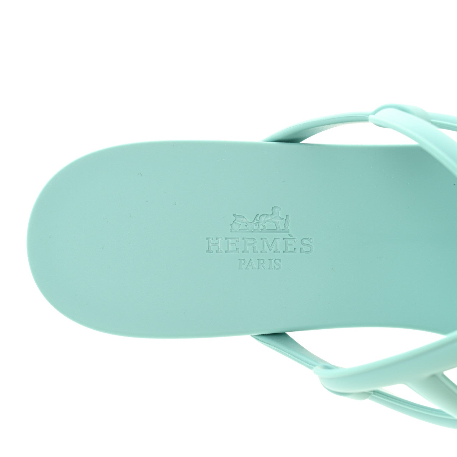 Hermes Rubber Womens Egerie Sandals 39 Vert Embrun 7 of 9