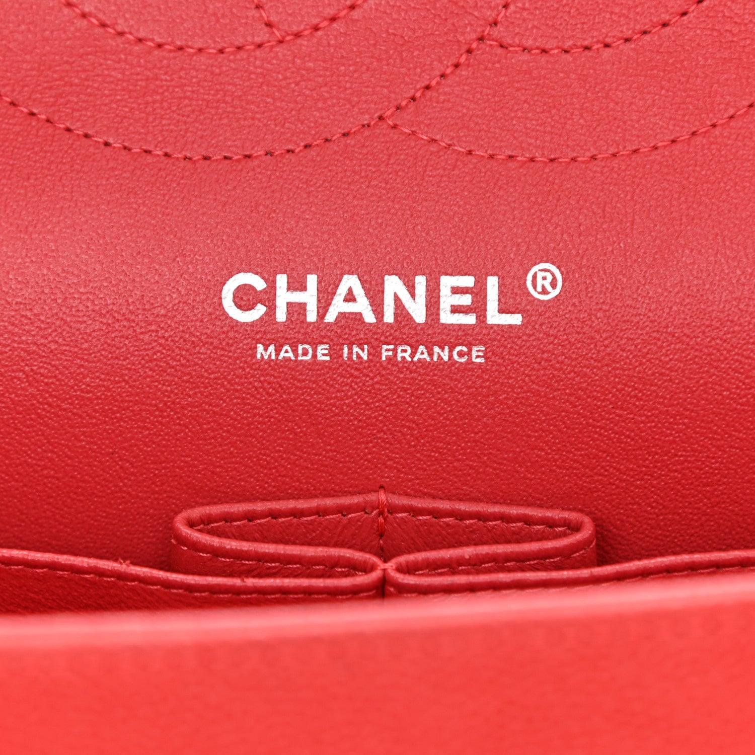 Chanel Iridescent Caviar Quilted Jumbo Double Flap Red 5 of 9