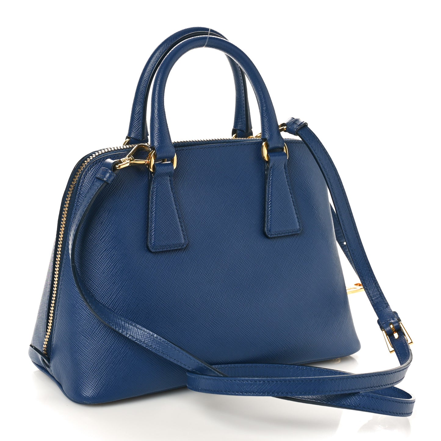 Saffiano Lux Small Promenade Tote Bluette