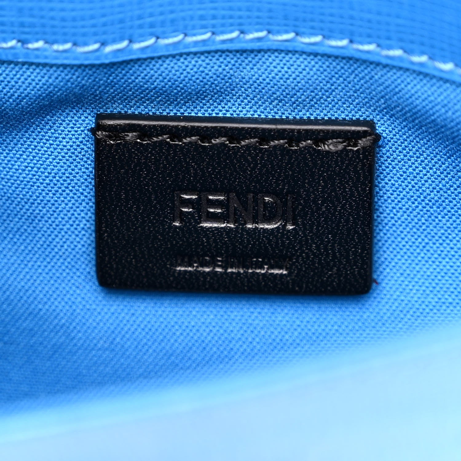 Fendi Vitello Elite Crystal Monster Eyes Tube Wallet On Chain Blue Royal Multicolor 6 of 12