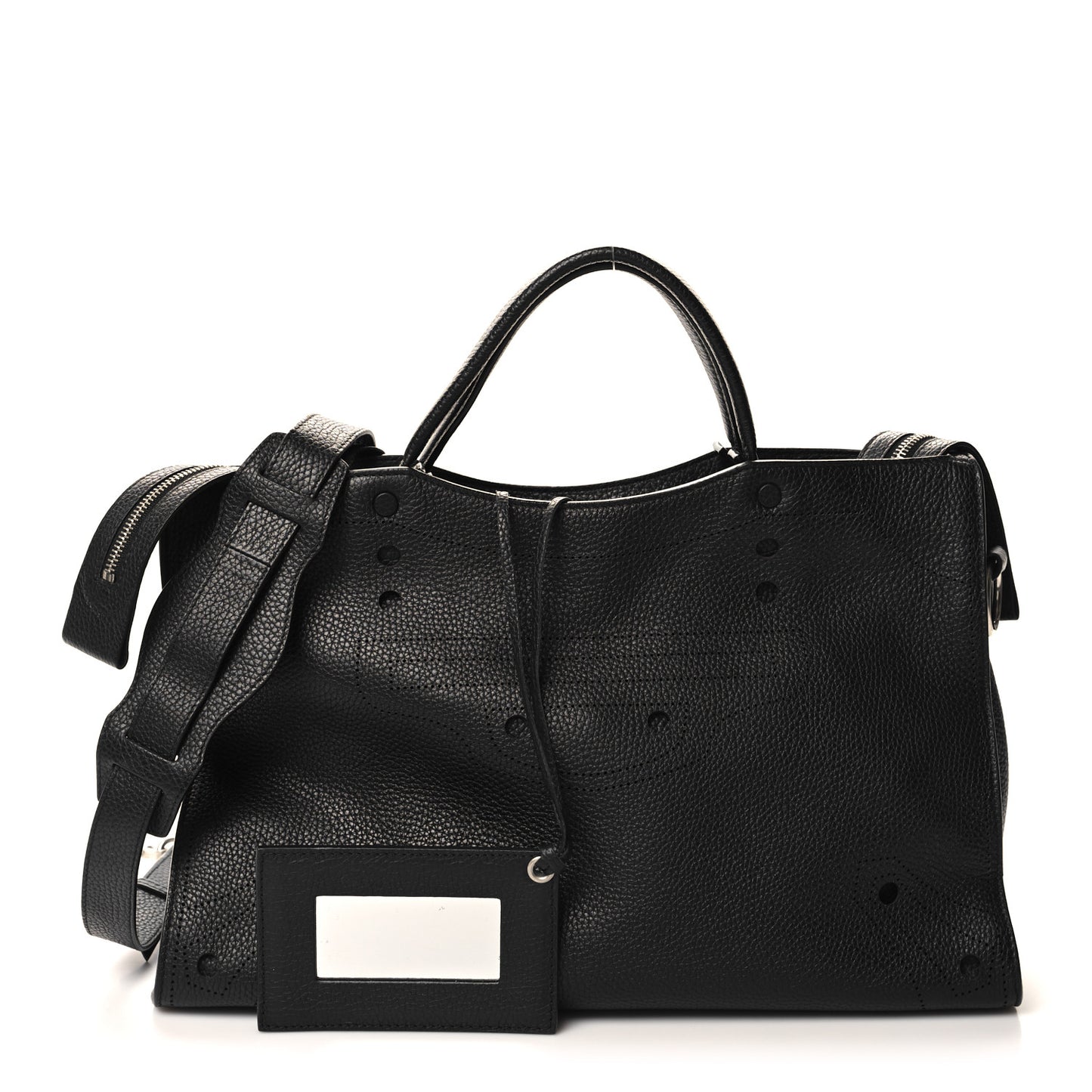 Veau Soyeux Perforated Blackout Hardware City Black