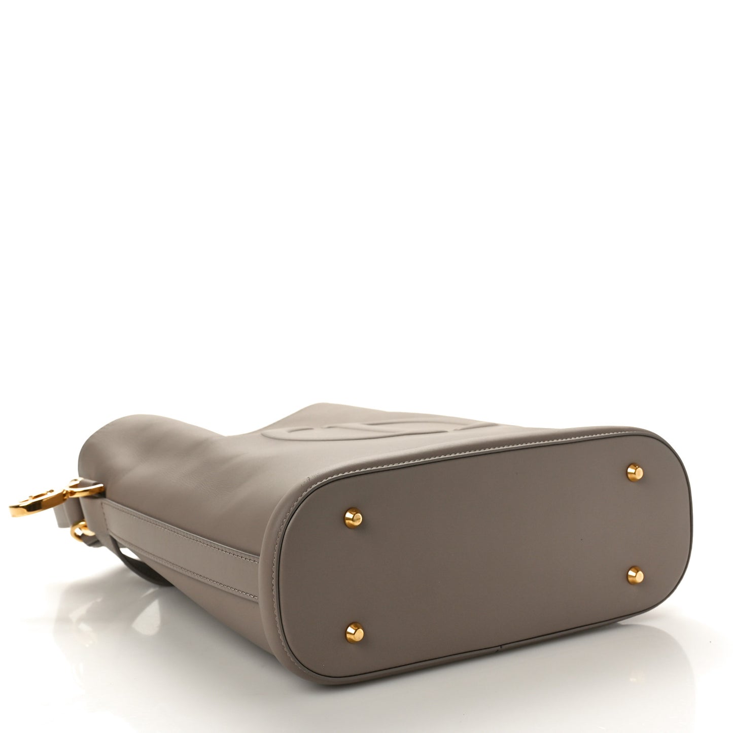 Calfskin CD Embossed Medium C'est Dior Bag Powder Beige