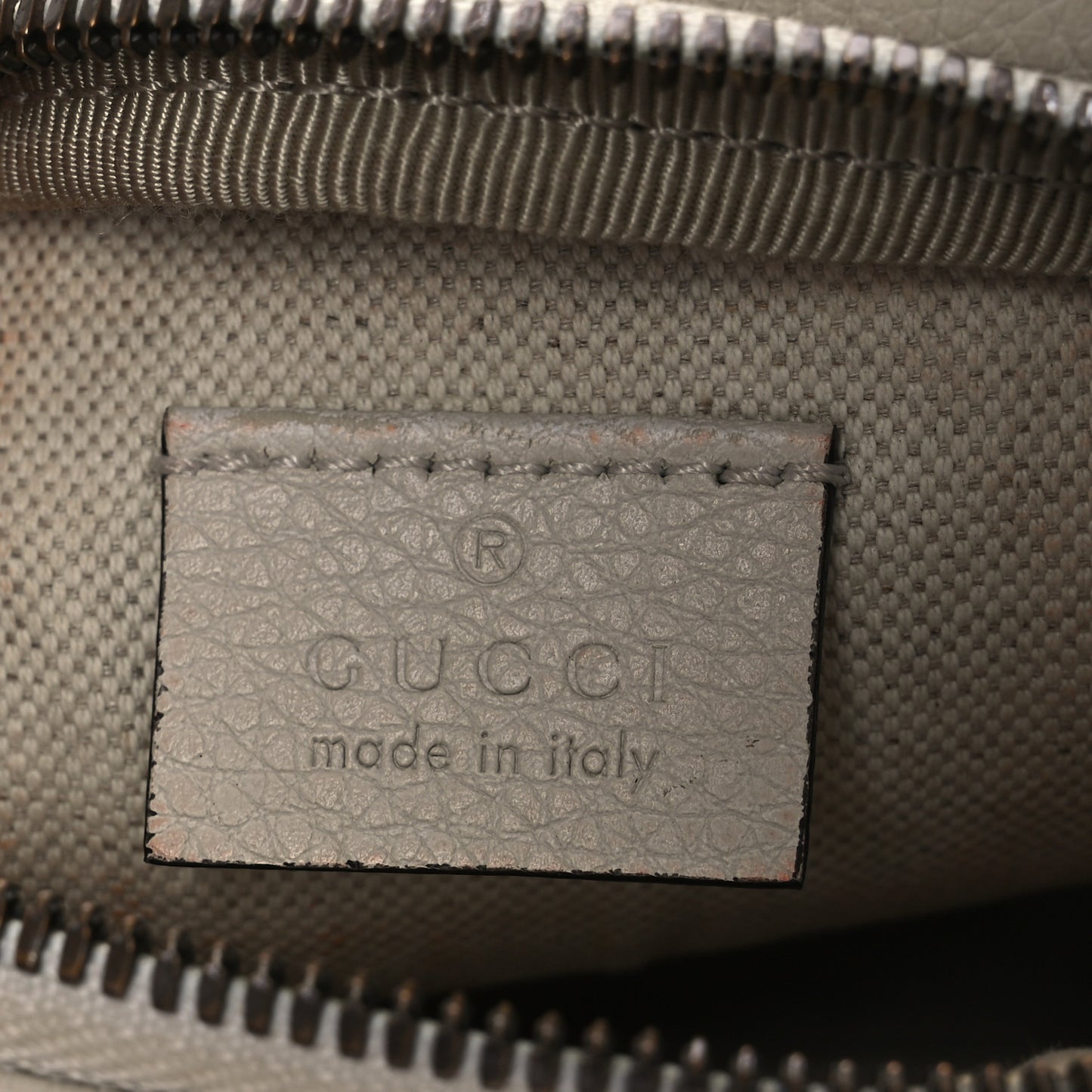 Grained Calfskin Small Logo Belt Bag White