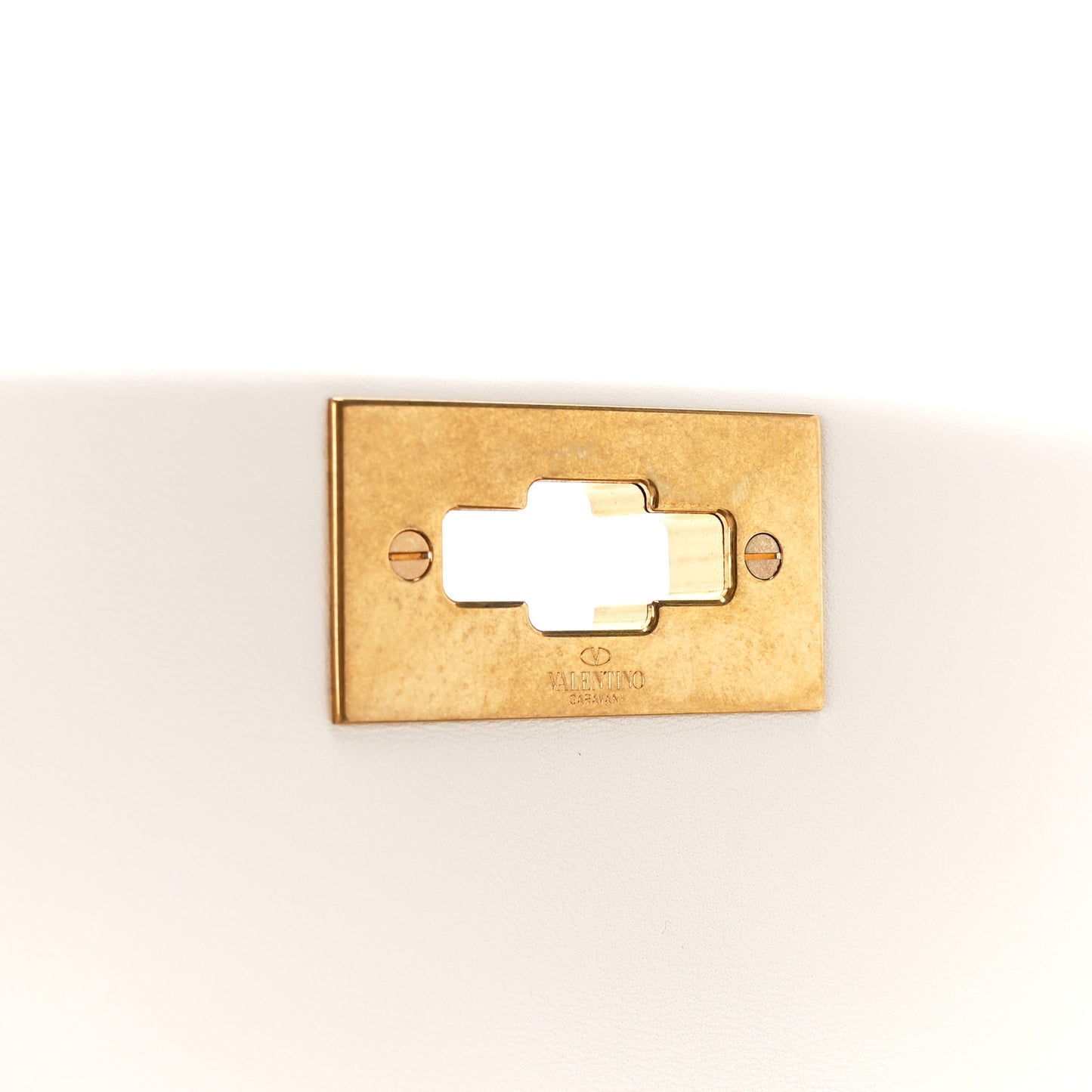 Nappa Medium Roman Stud Shoulder Bag Ivory