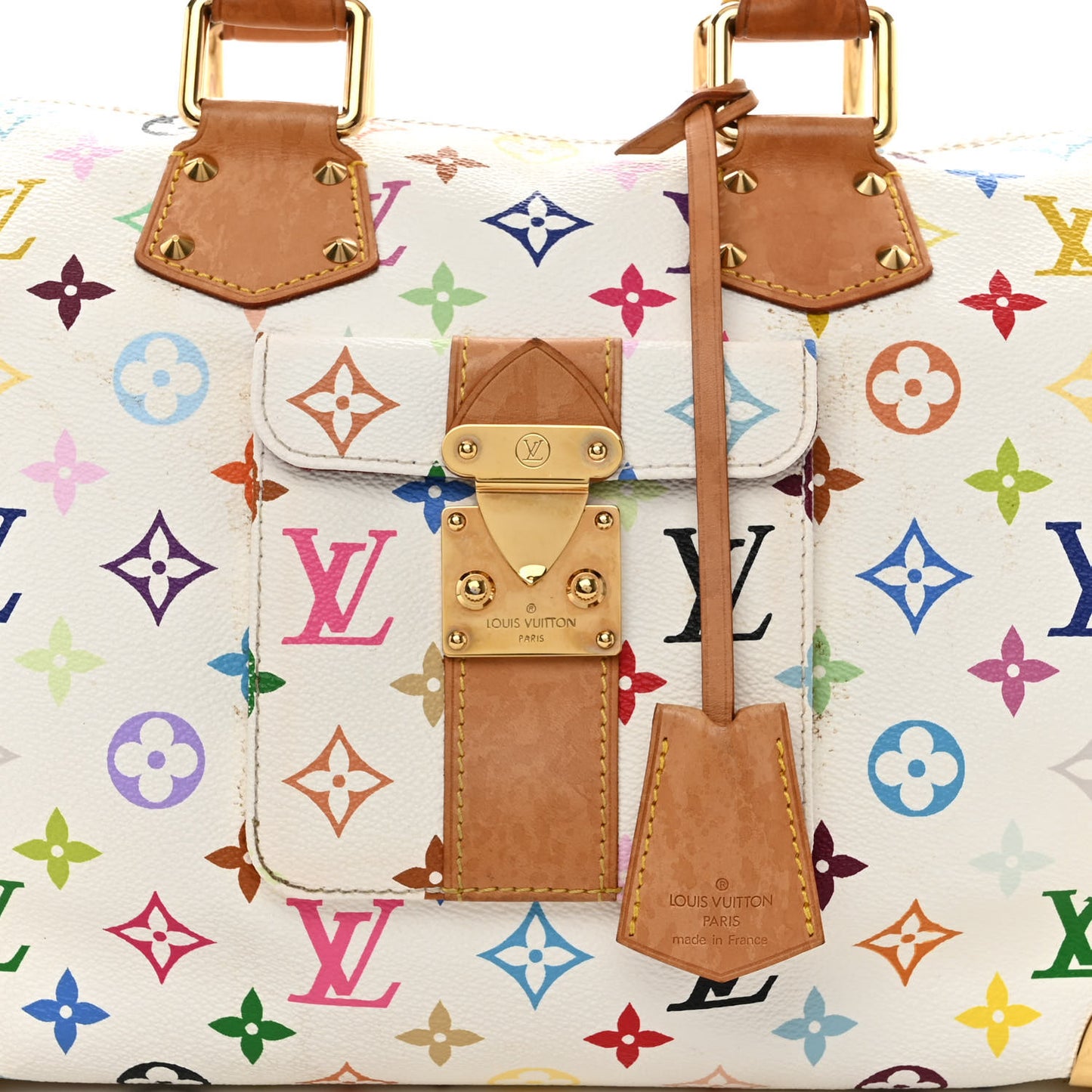 Monogram Multicolor Speedy 30 White