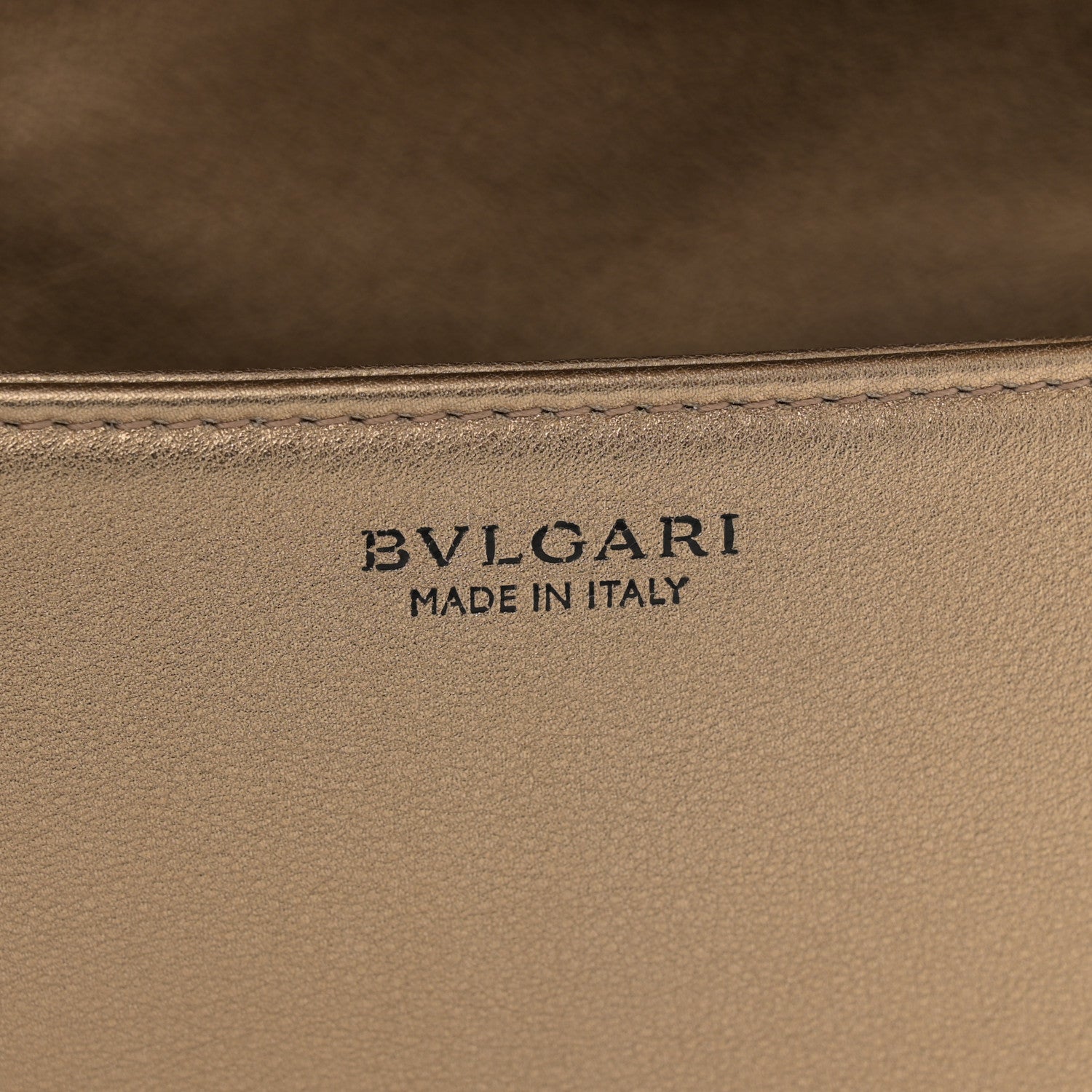 Bulgari Metallic Calfskin Matelasse Mini Serpenti Cabochon Crossbody Bag Gold 7 of 11