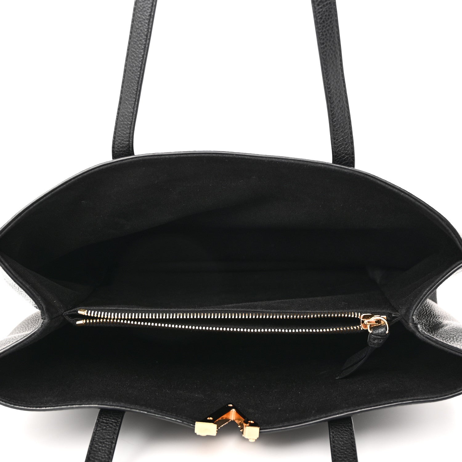 Versace Grained Calfskin Virtus V Tote Black 5 of 9