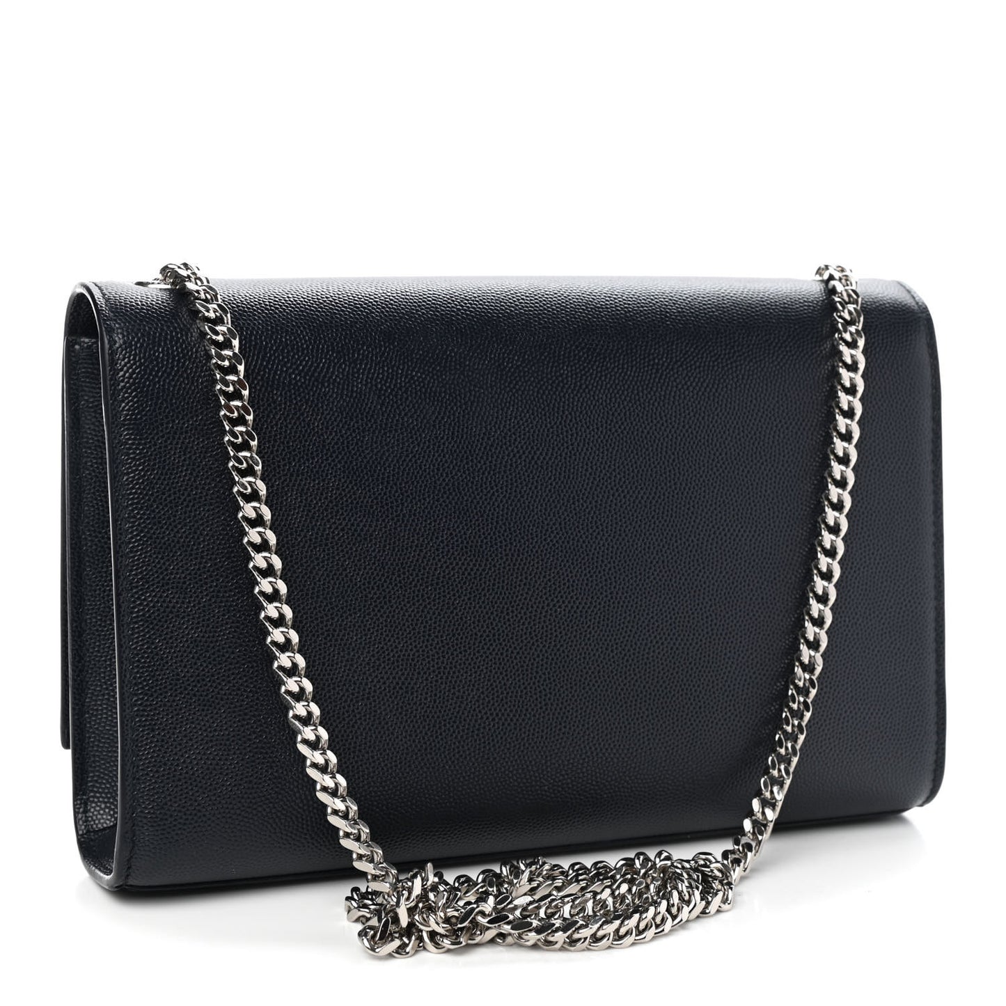 Grain De Poudre Medium Classic Monogram Kate Satchel Deep Marine