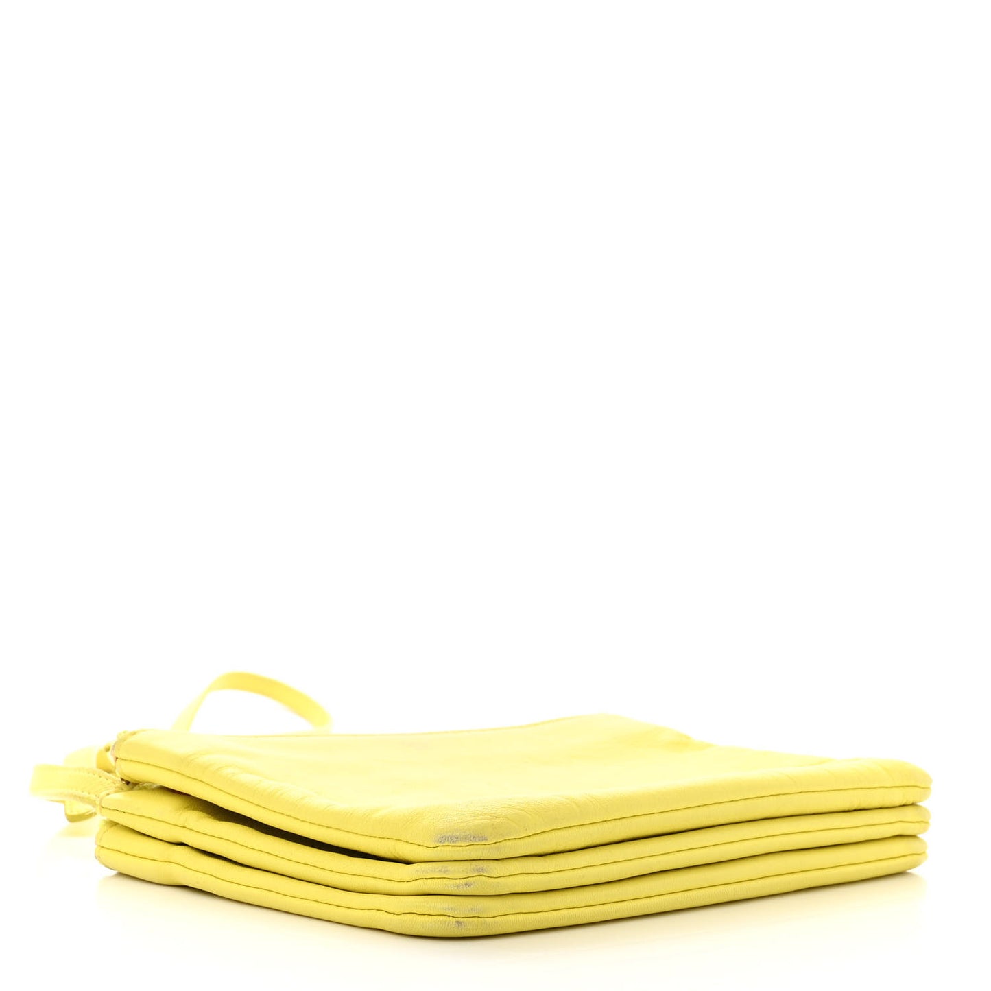 Lambskin Small Trio Crossbody Bag Citron