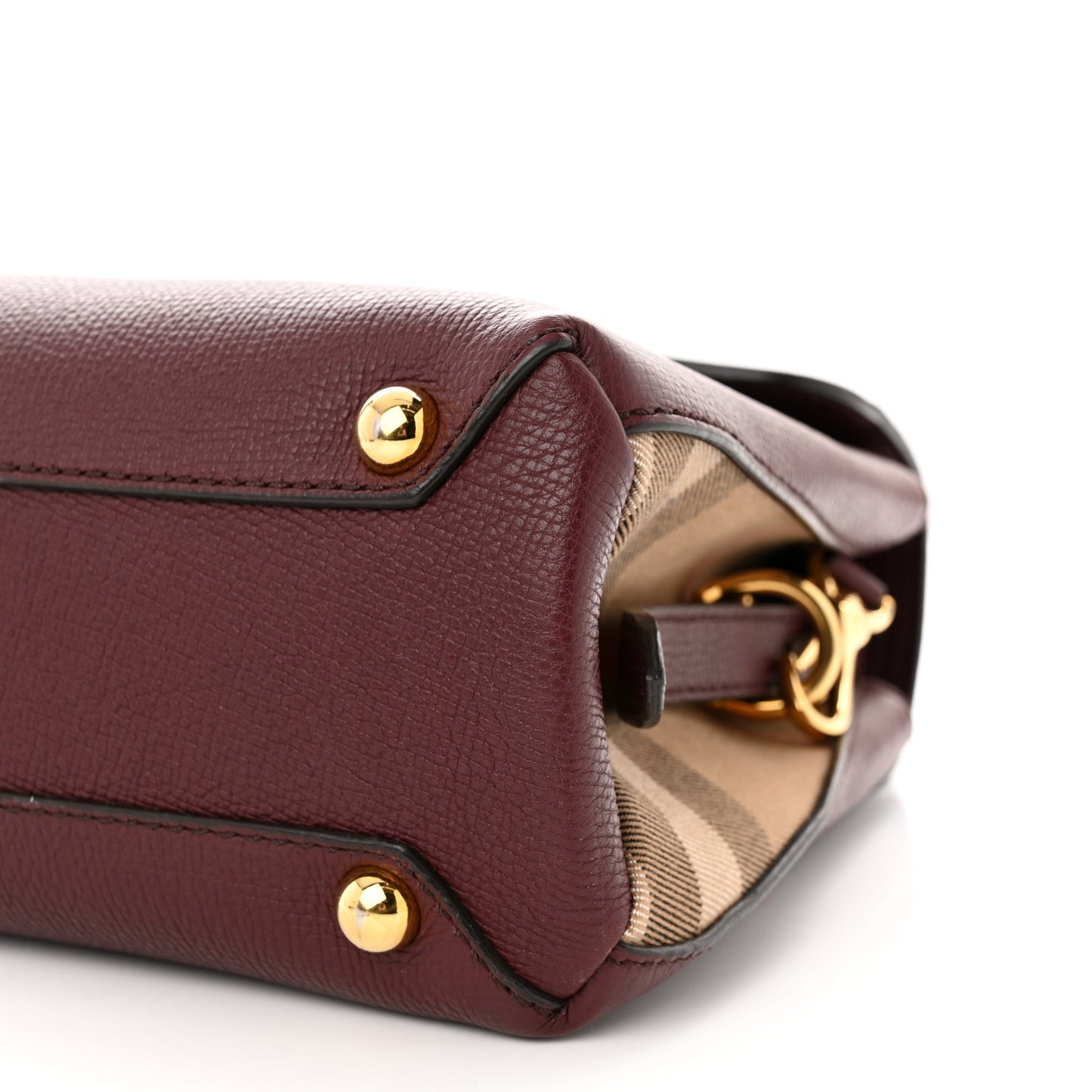 Derby Calfskin House Check Small Camberley Mahogany Red