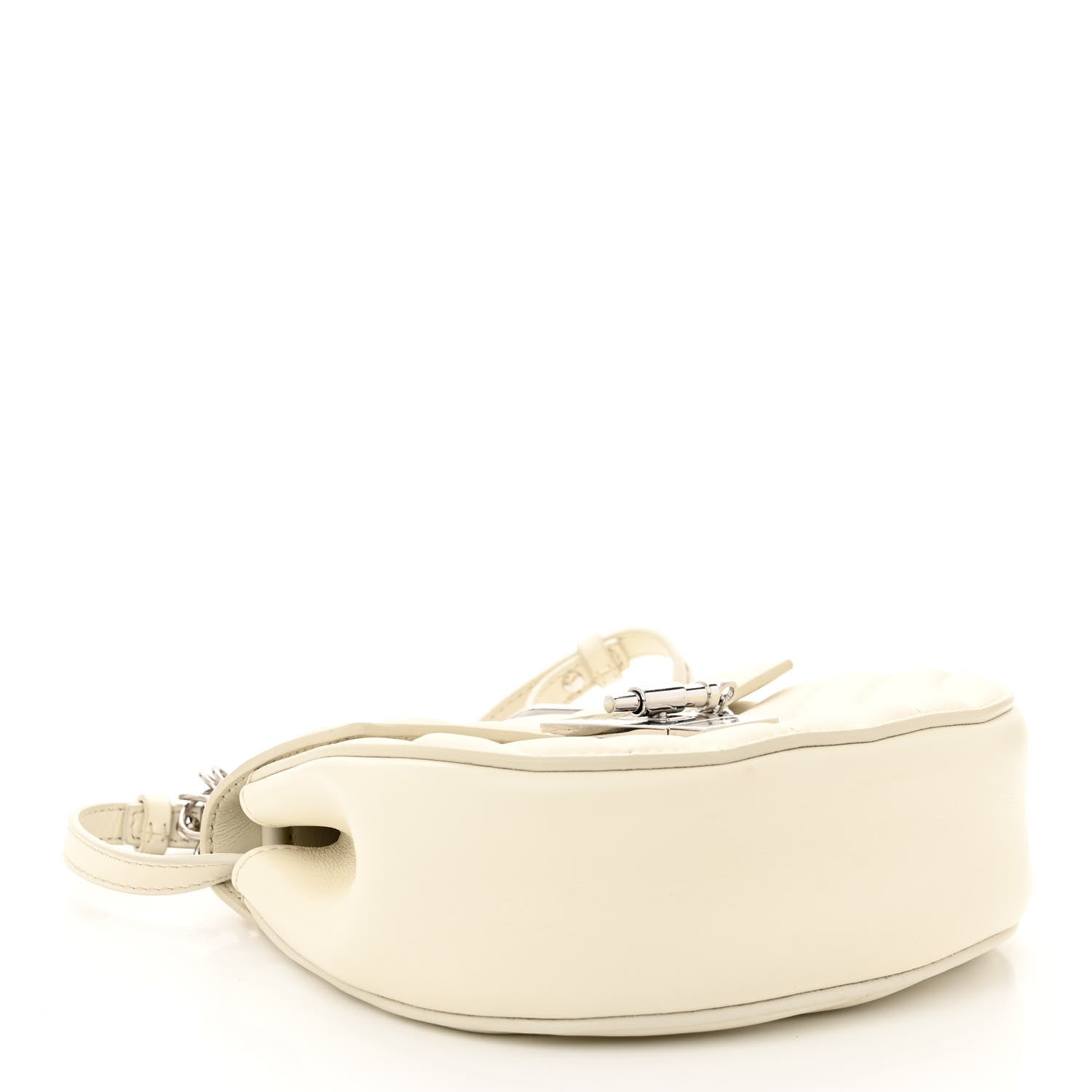 Chloe Calfskin Quilted Mini Drew Bijou Shoulder Bag Natural White 4 of 11