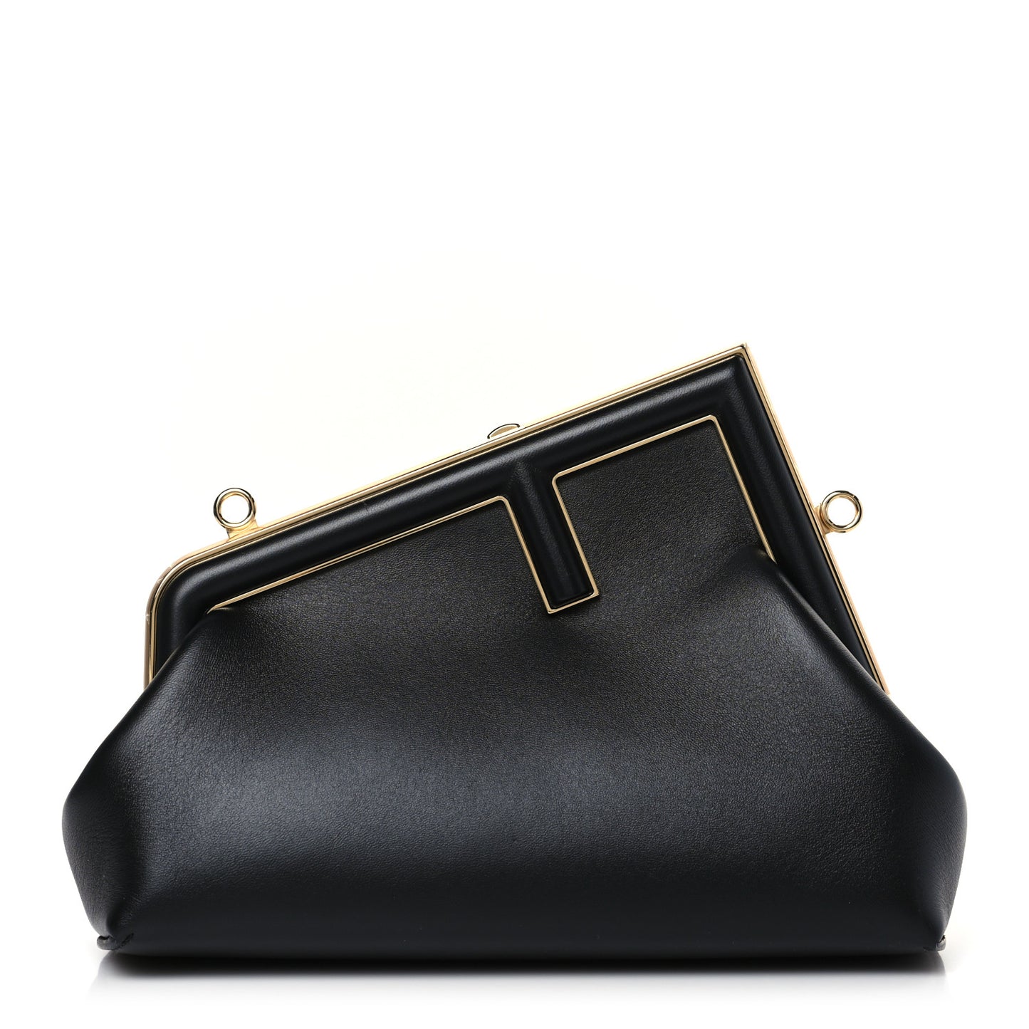 Shiny Nappa Small Fendi First Black