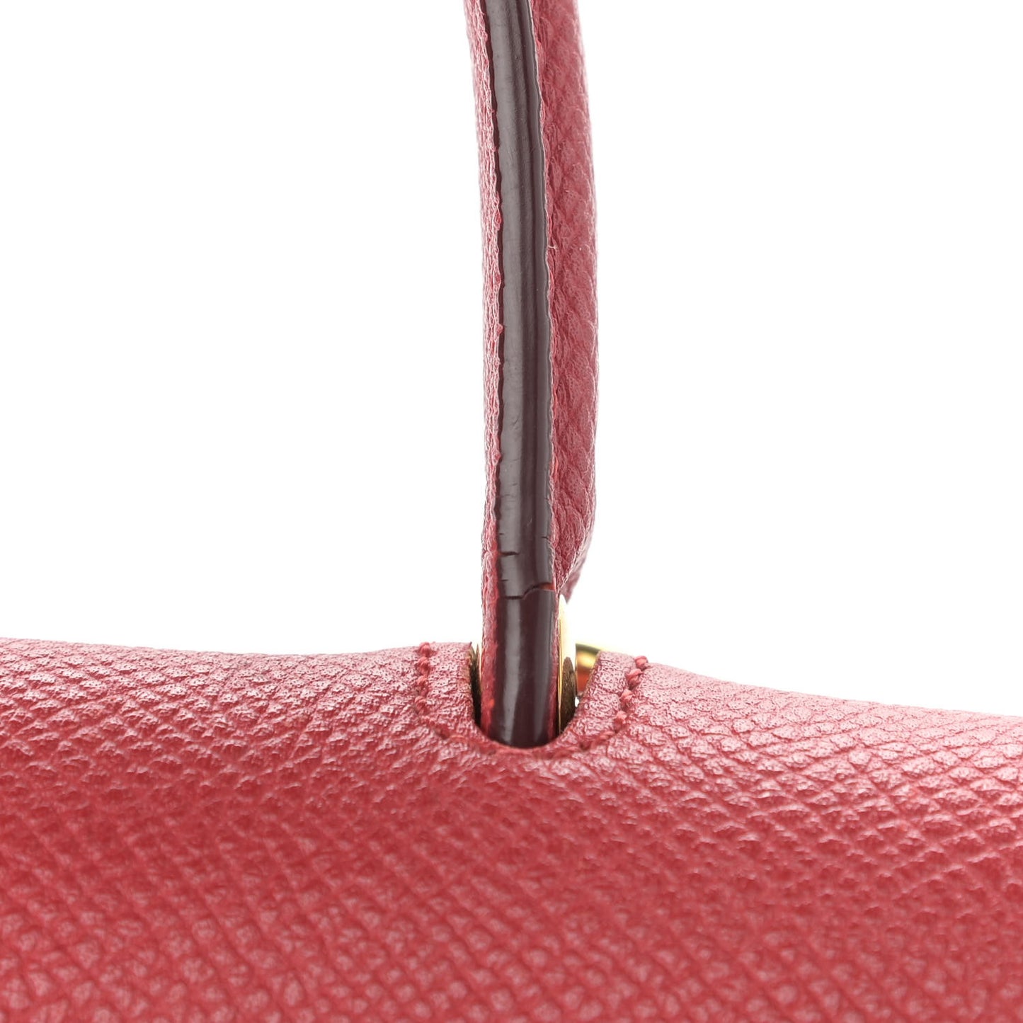 Grained Calfskin Mini Belt Bag Coquelicot
