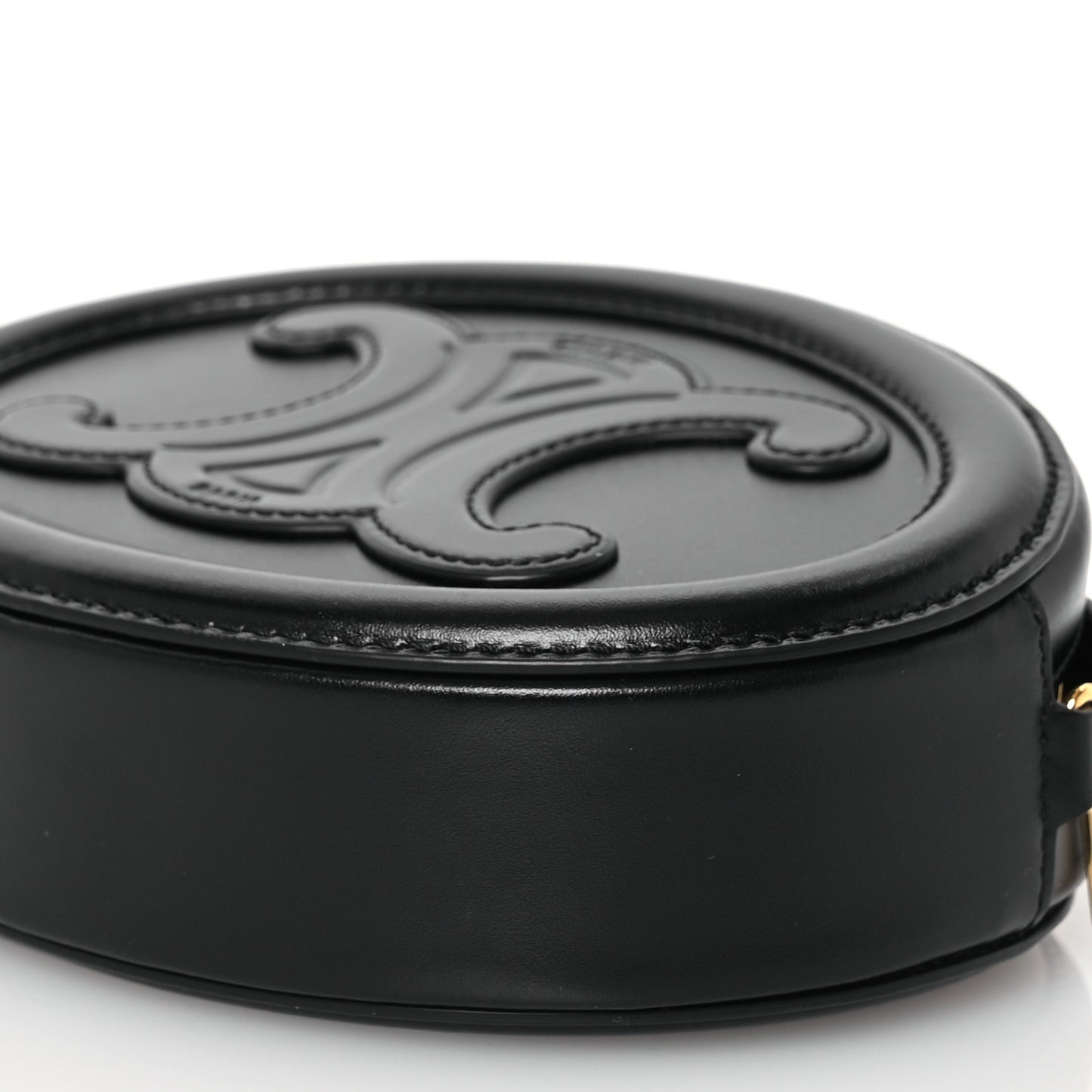 Smooth Calfskin Cuir Triomphe Oval Bag Black