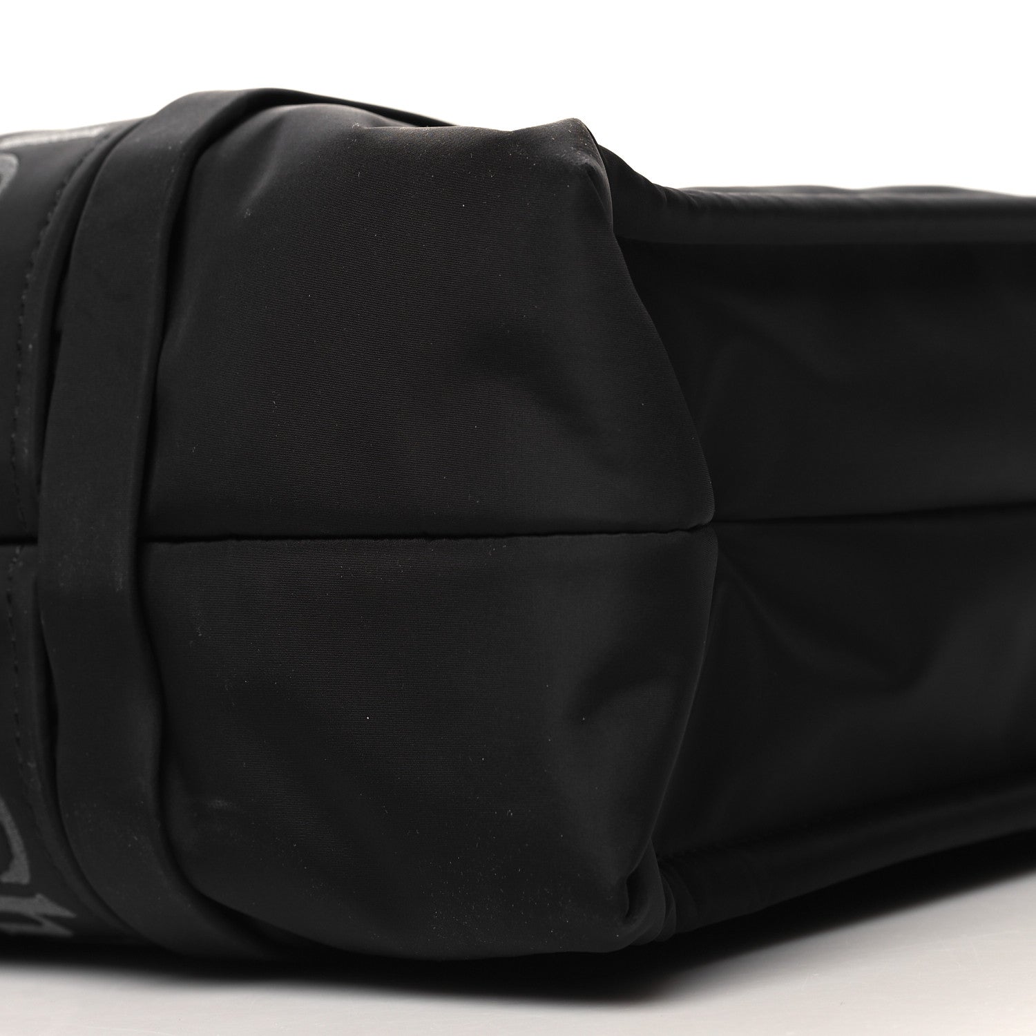 Chloe Recycled Polyester Medium Woody Ribbon Tote Black 9 of 10