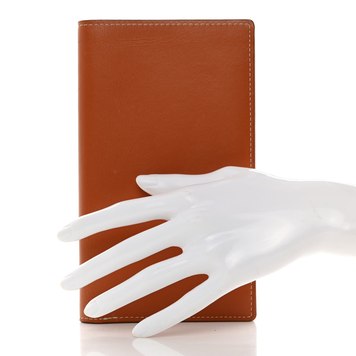 Calfskin Long Bi-Fold Wallet Gold