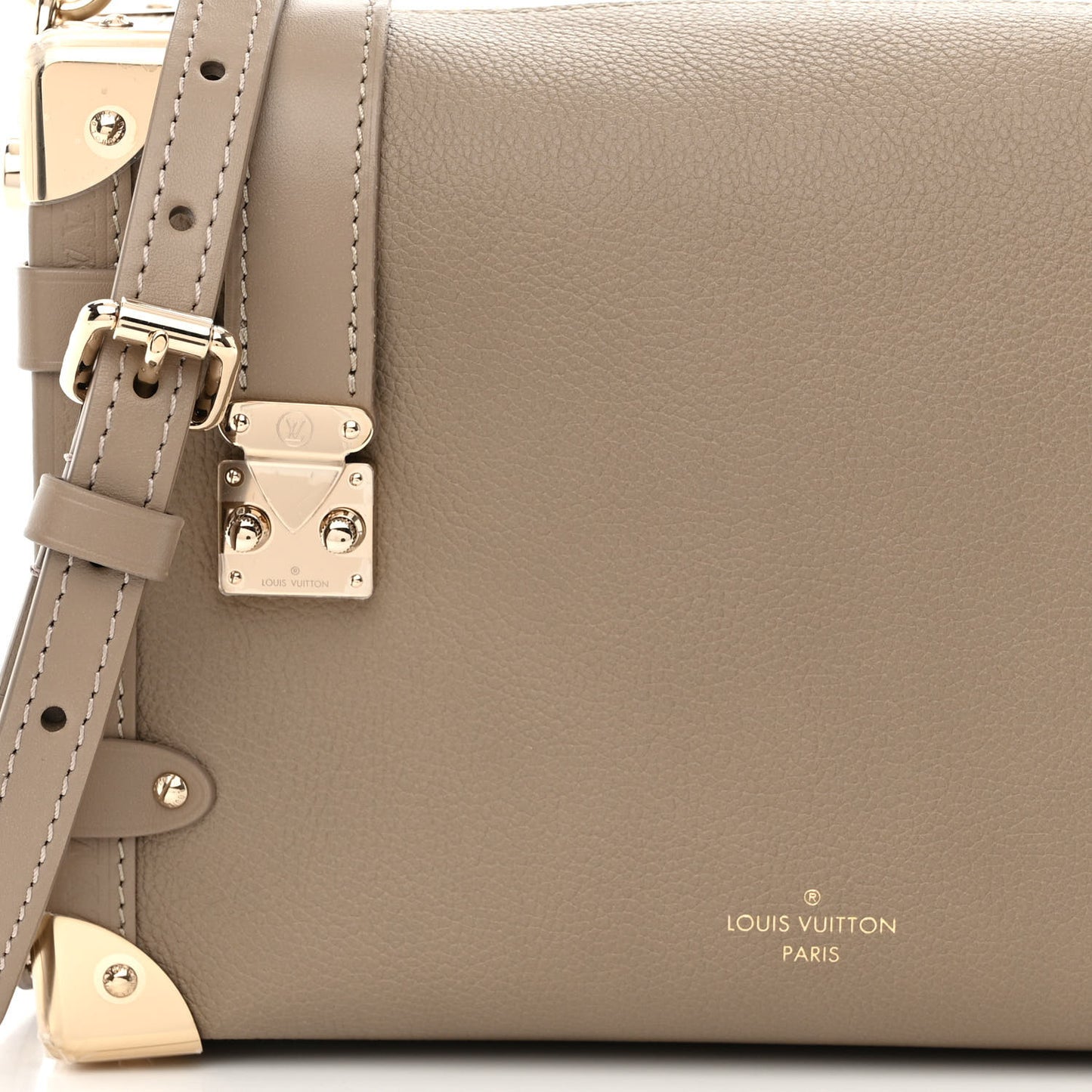 Calfskin Side Trunk MM Taupe