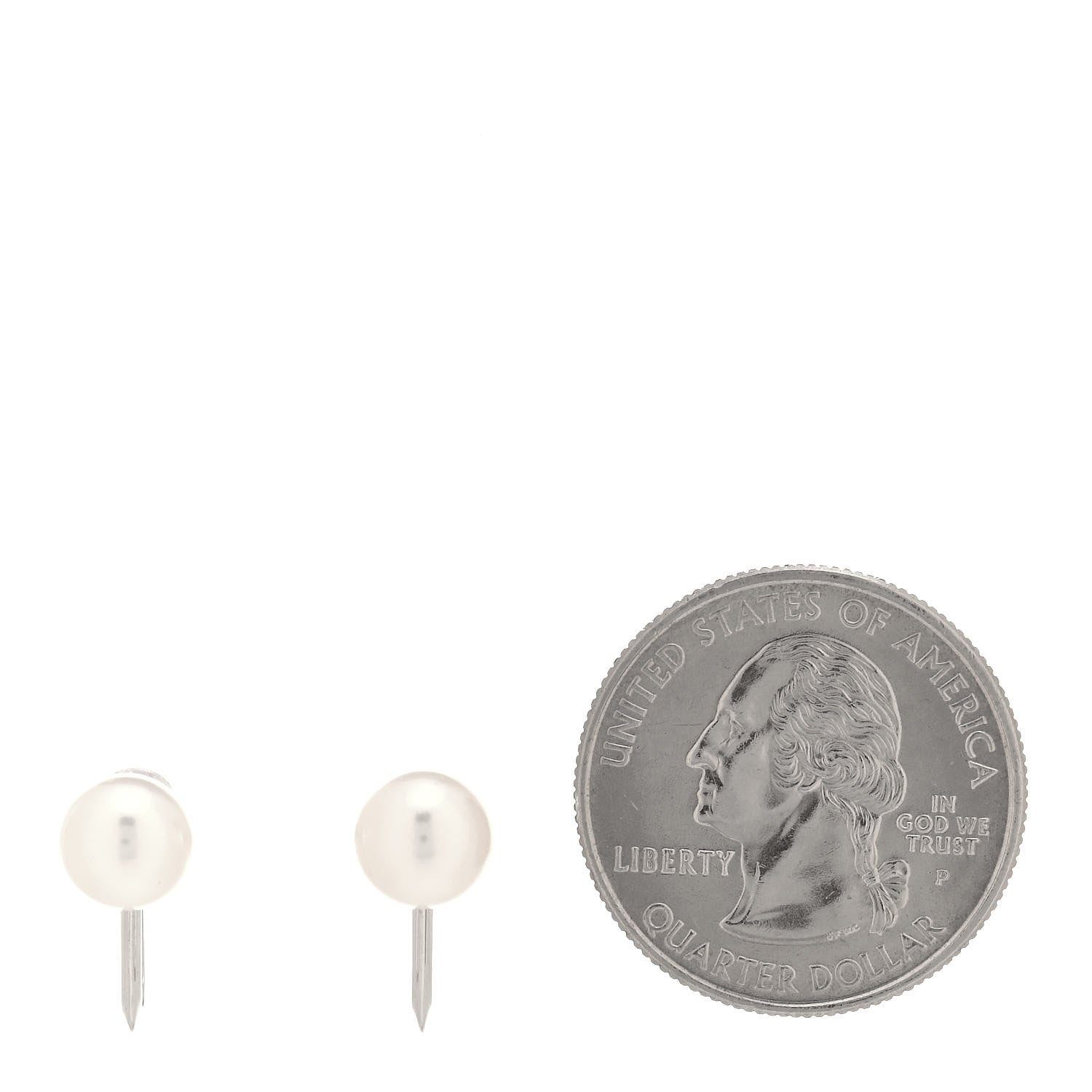 Mikimoto 14K White Gold 7-7.5mm Akoya Pearl Screw-Back Earrings 2 of 4
