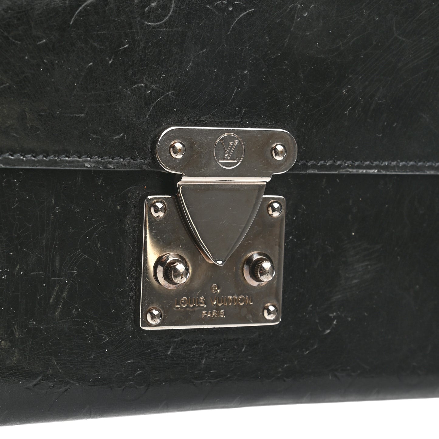 Monogram Glace Anouchka Pochette MM Black