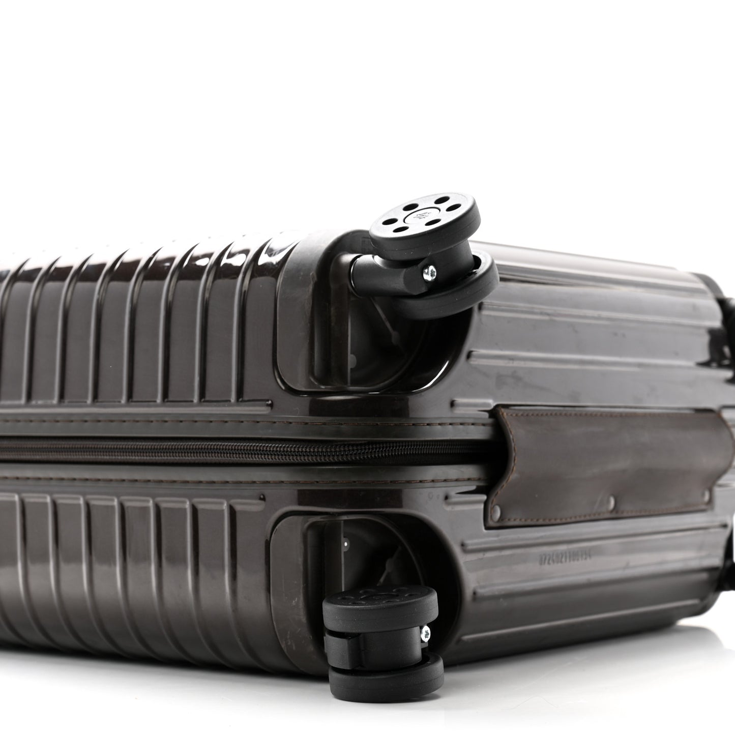 Gloss Polycarbonate Suitcase Compact Brown