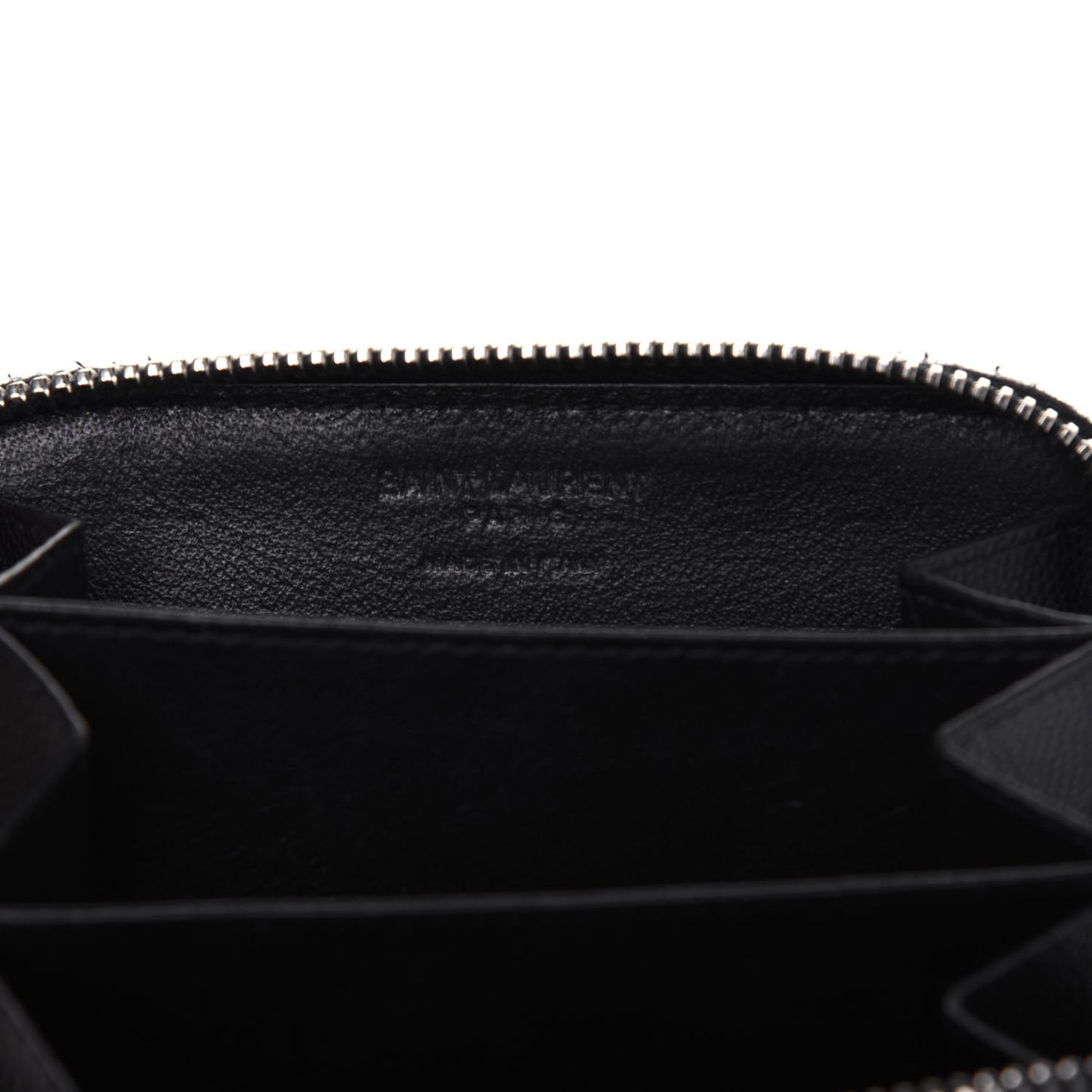 Grain De Poudre Zip Around Card Holder Black