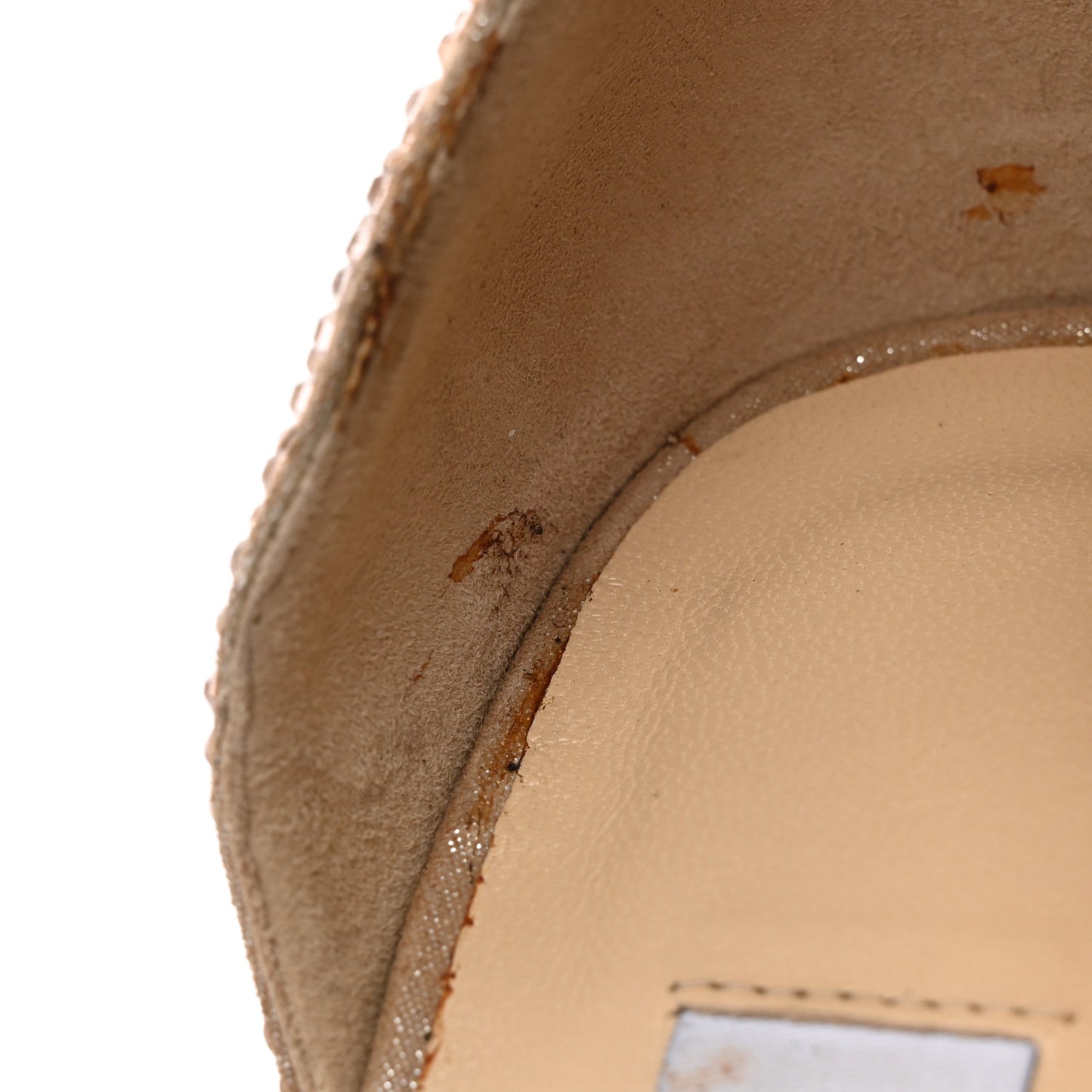 Crystal Shimmer Suede 100 Pumps 36 Gold