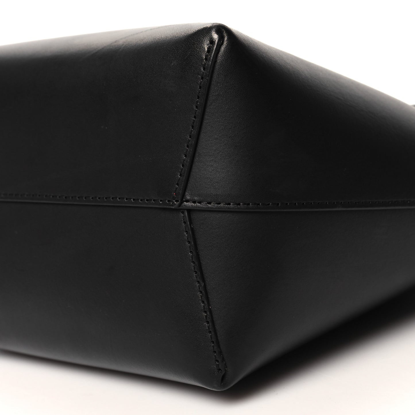 Calfskin Mini Bucket Bag Black Flamma