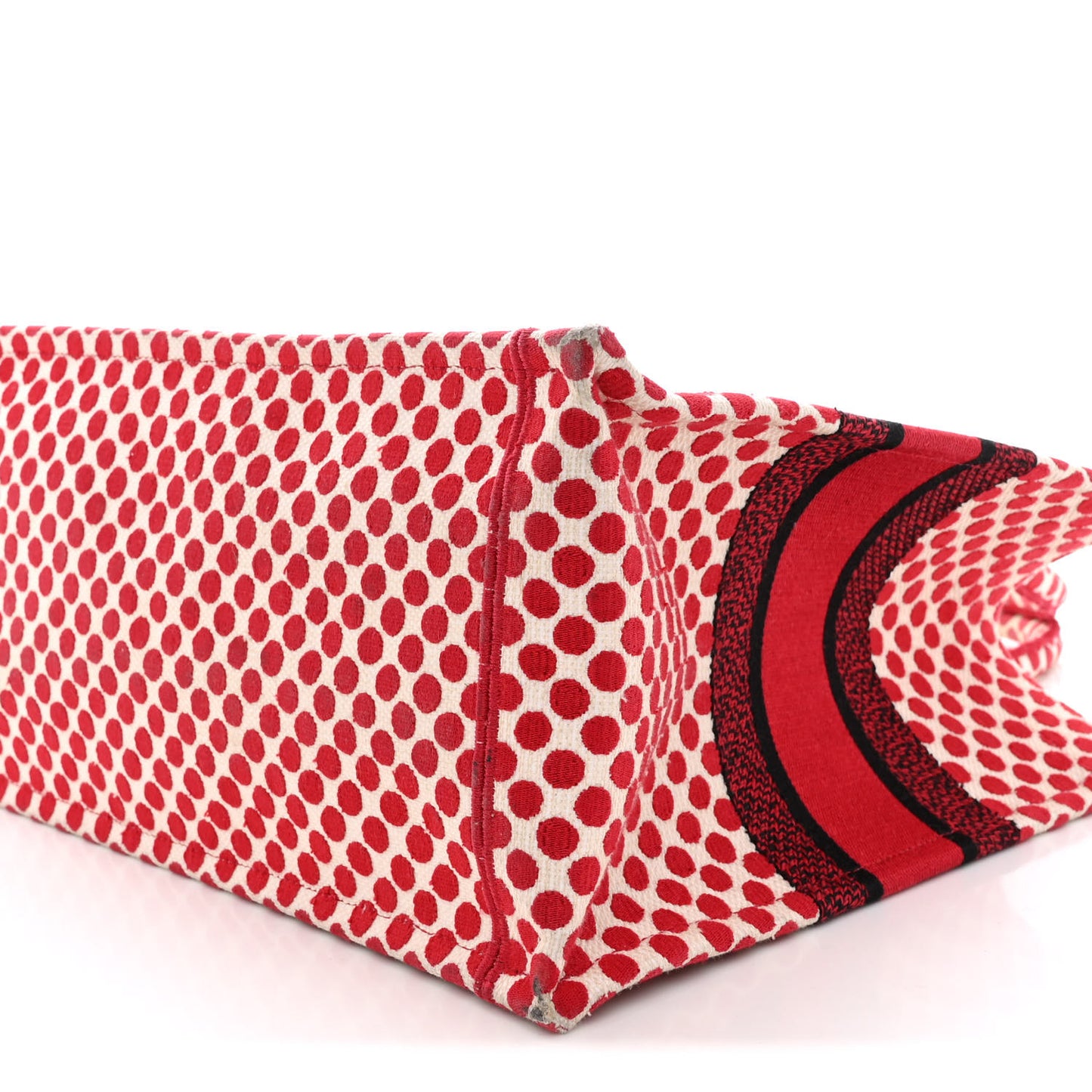 Canvas Medium DiorAmour Dots Book Tote Red