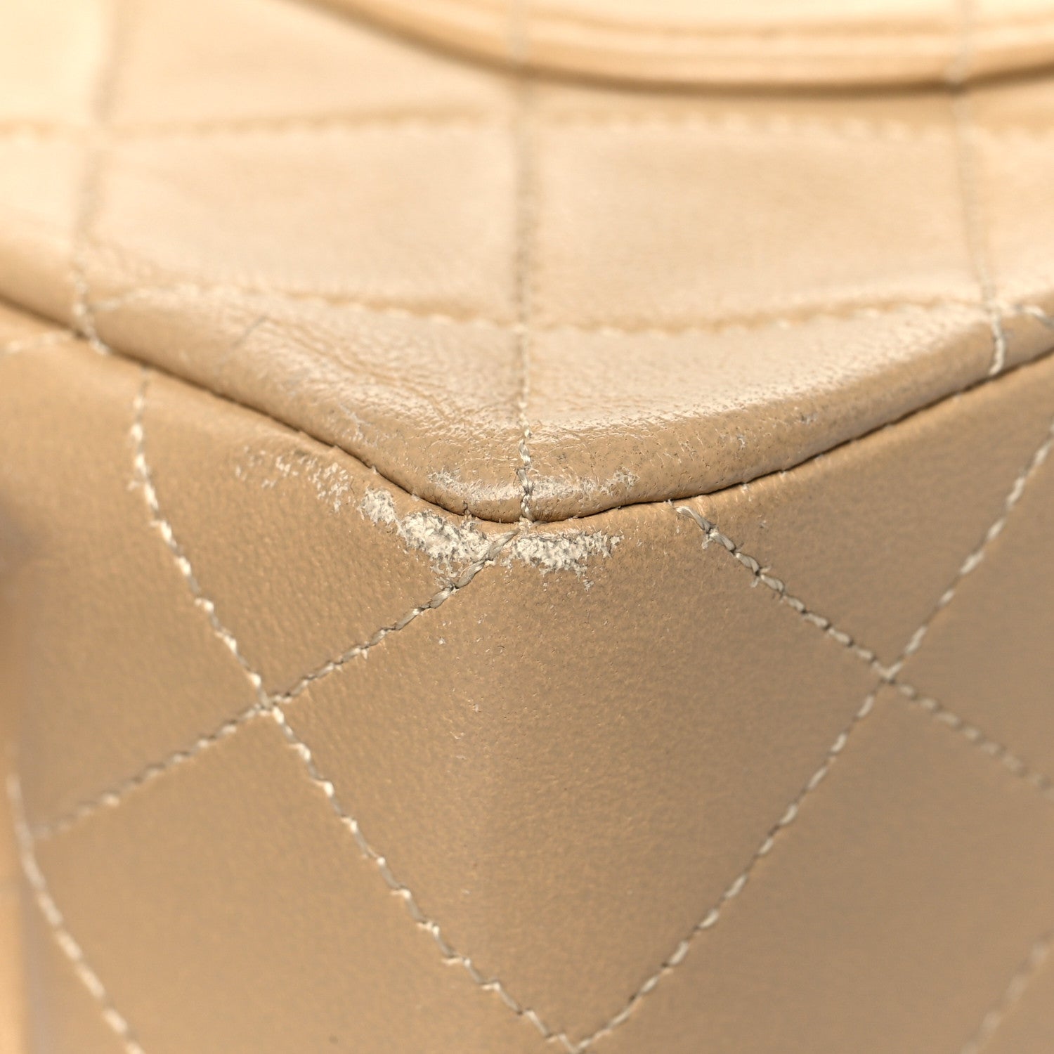 Chanel Lambskin Quilted Small Double Flap Beige 12 of 14