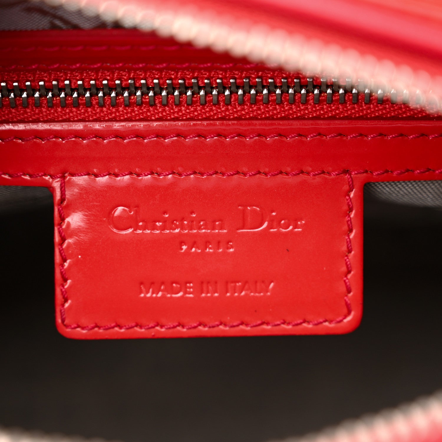 Christian Dior Patent Cannage Medium Lady Dior Fuchsia 7 of 12