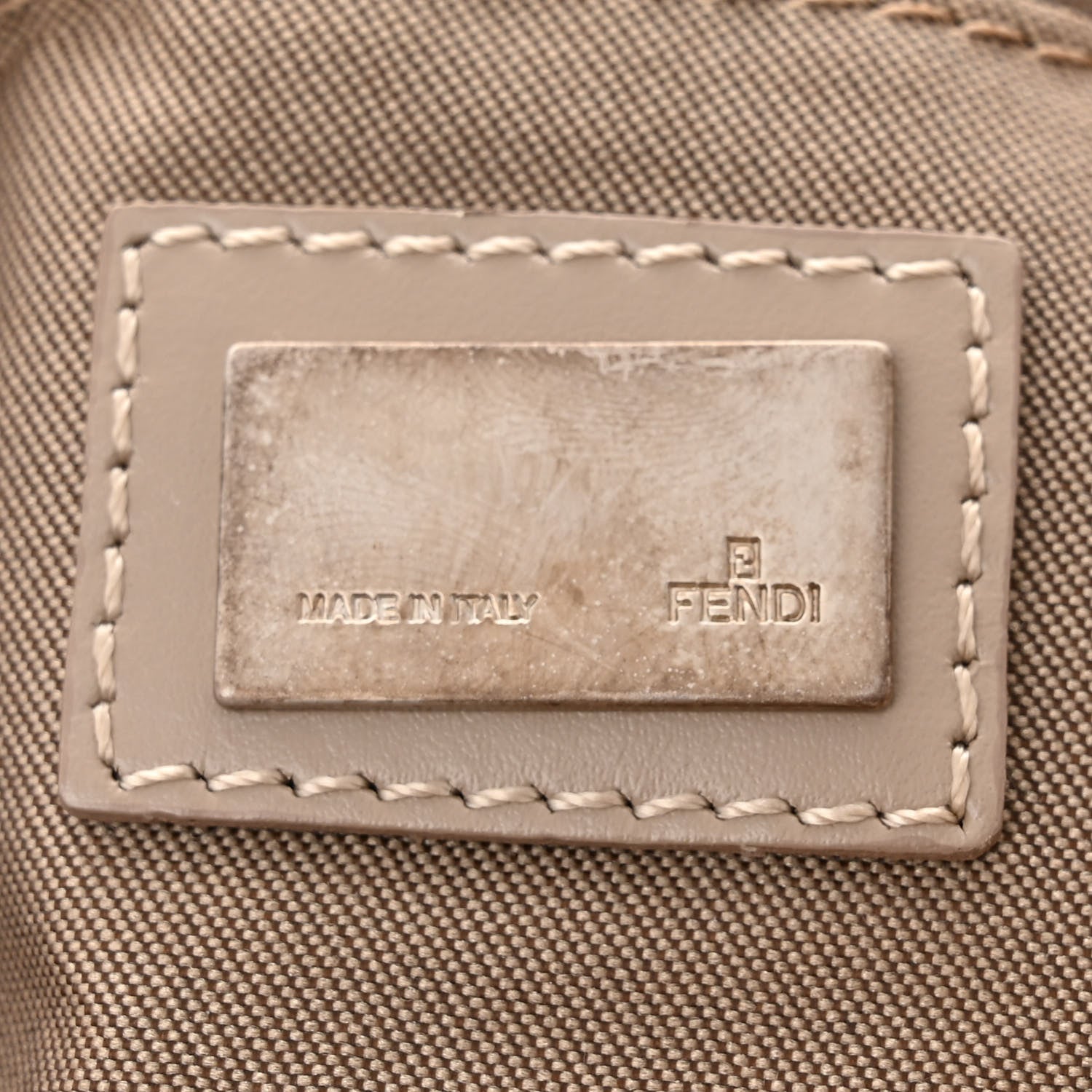 Fendi Zucchino Cuoio Mini Mama Baguette Beige Tortora Pietra 6 of 11