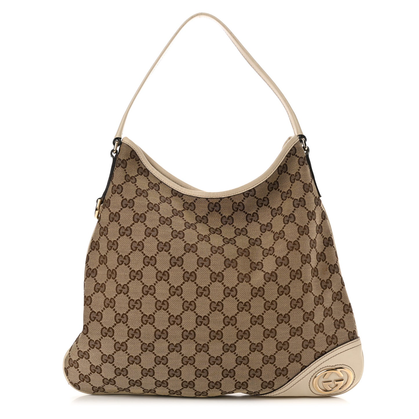 Monogram Medium New Britt Hobo Off White