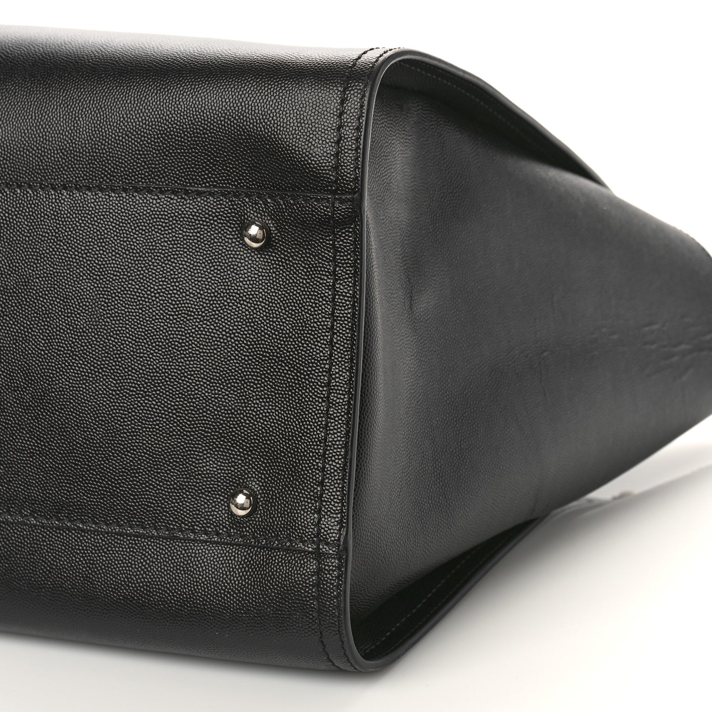 Caviar Medium Studded Deauville Tote Black