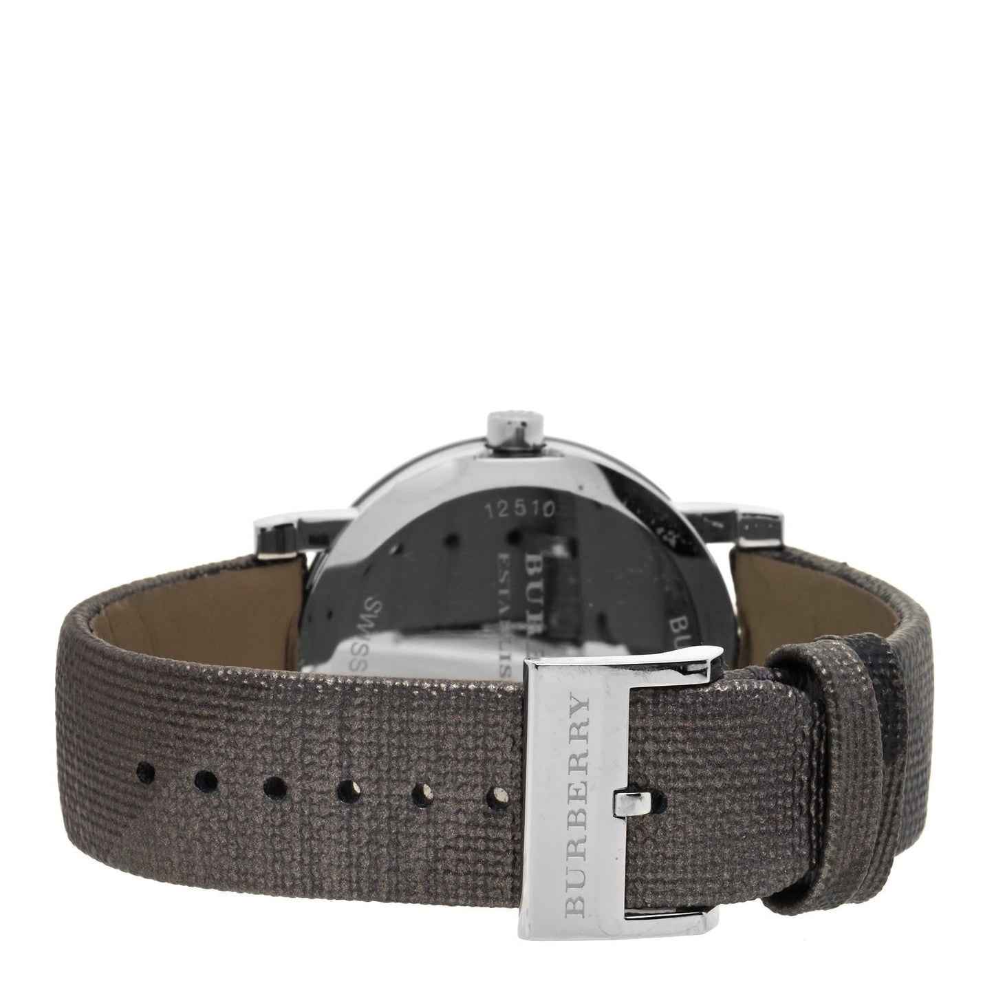Stainless Steel Calfskin 38mm Heritage Nova Check Quartz Watch BU1869