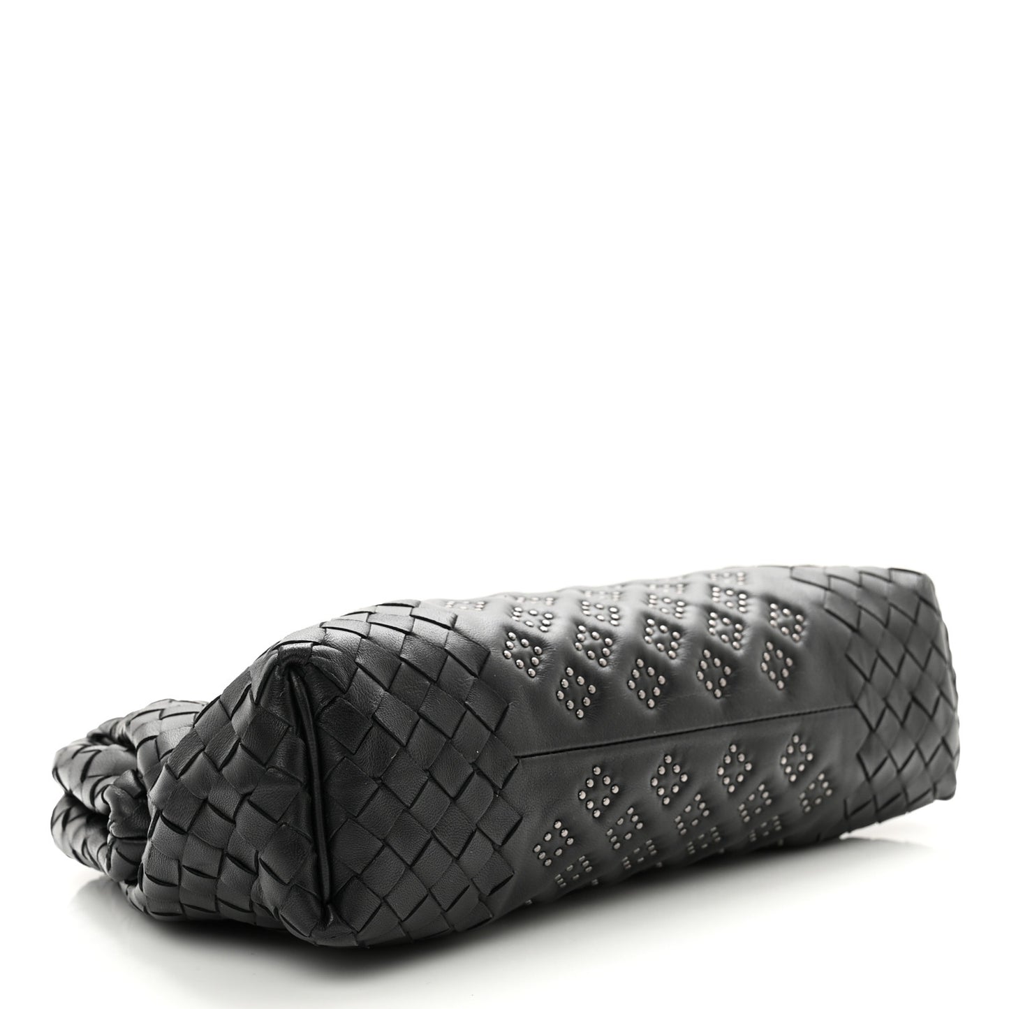 Nappa Intrecciato Studded The Lauren 1980 Clutch Black