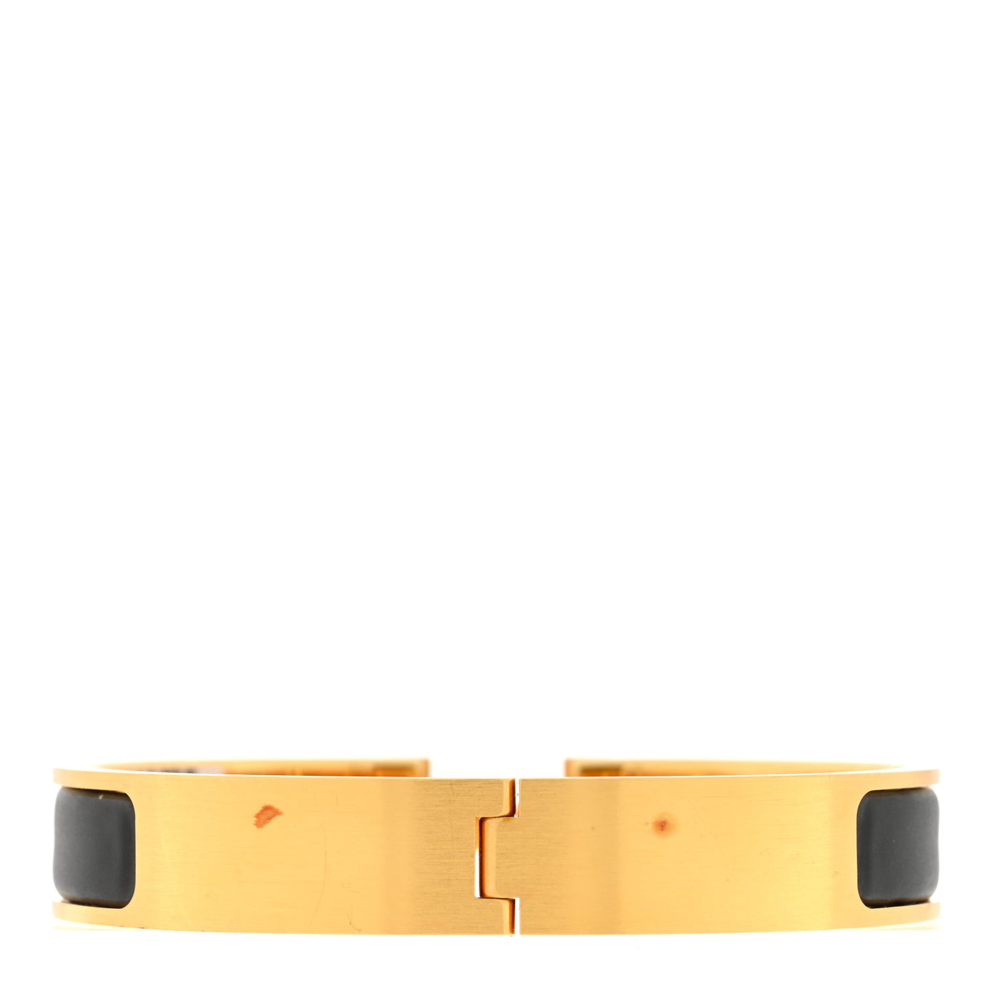 Matte Enamel Narrow Clic Clac HH Bracelet GM Black