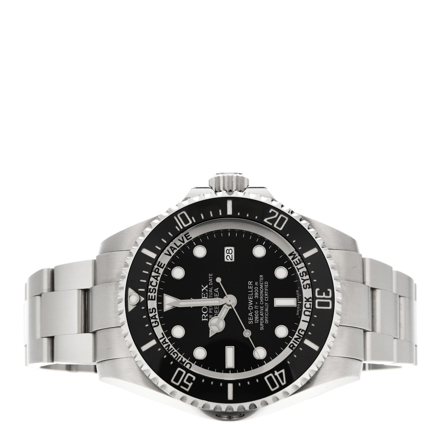Stainless Steel 44mm Oyster Perpetual Date Sea-Dweller Deepsea Watch Black 116660