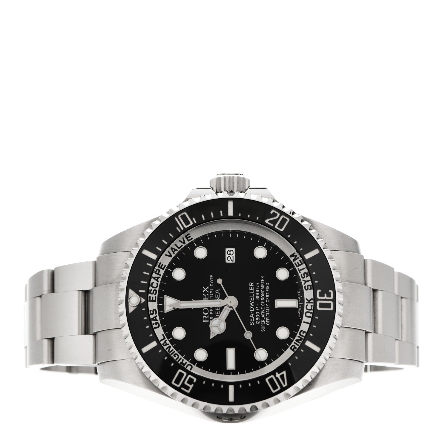 Rolex Stainless Steel 44mm Oyster Perpetual Date Sea-Dweller Deepsea Watch Black 116660 2 of 5