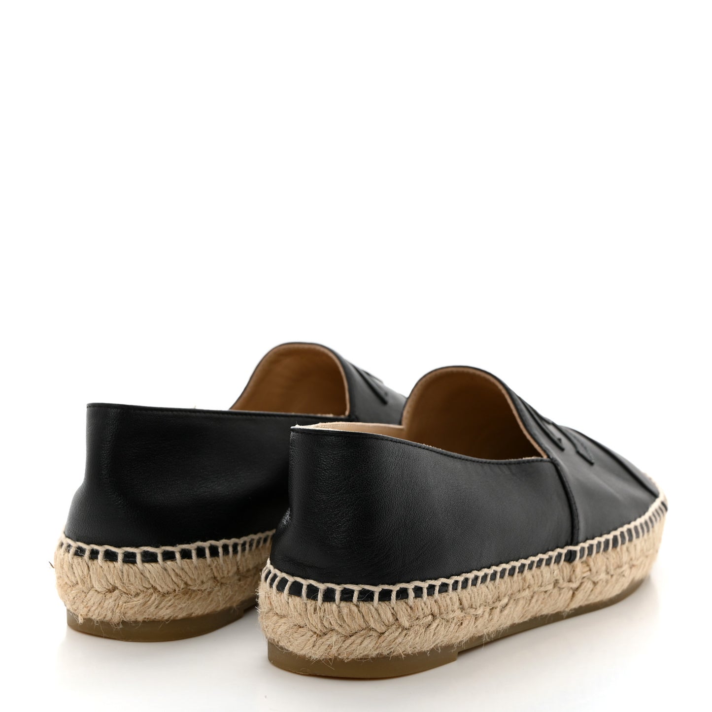 Lambskin CC Espadrilles 39 Black