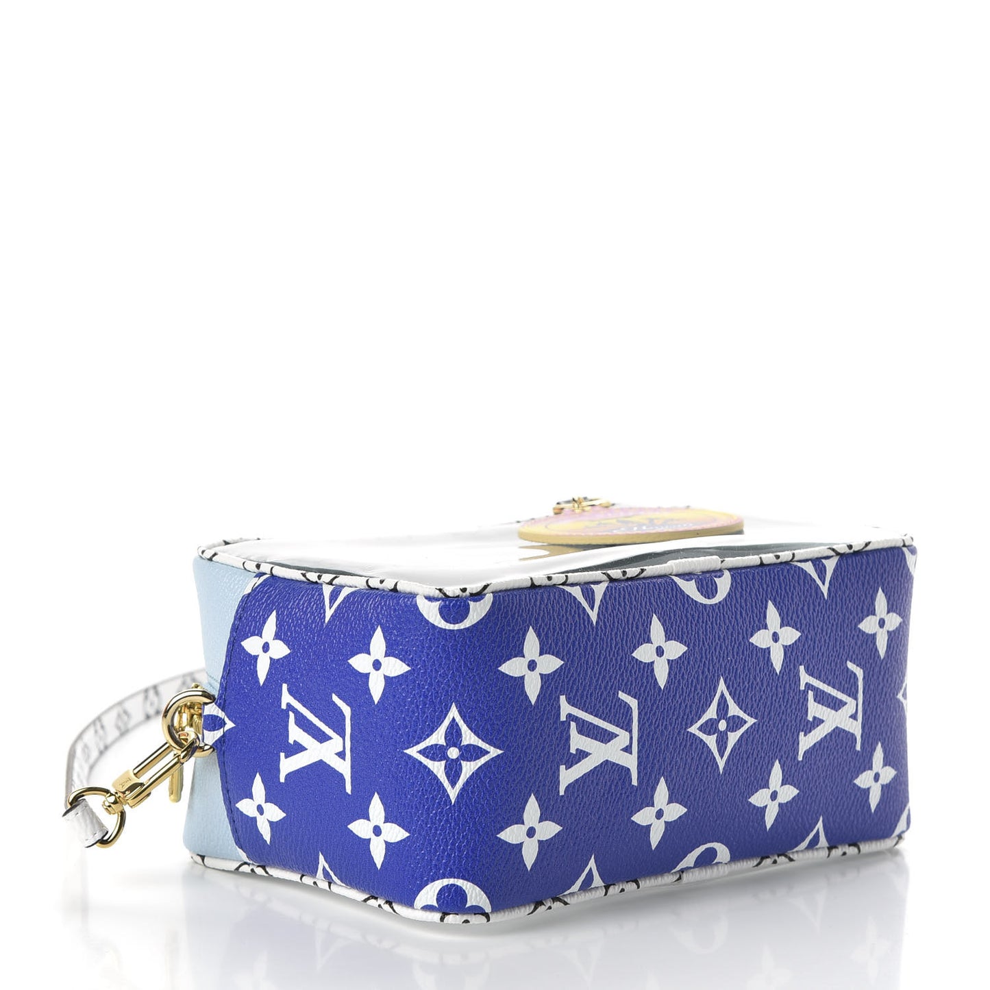 Monogram Giant Hawaii Beach Pouch Blue