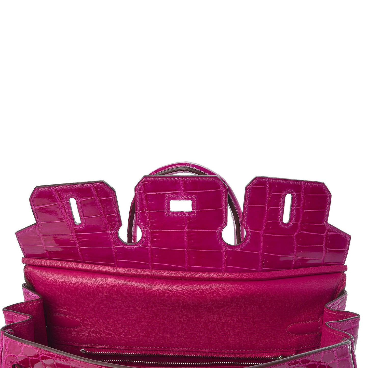 Shiny Niloticus Crocodile Birkin 25 Rose Scheherazade