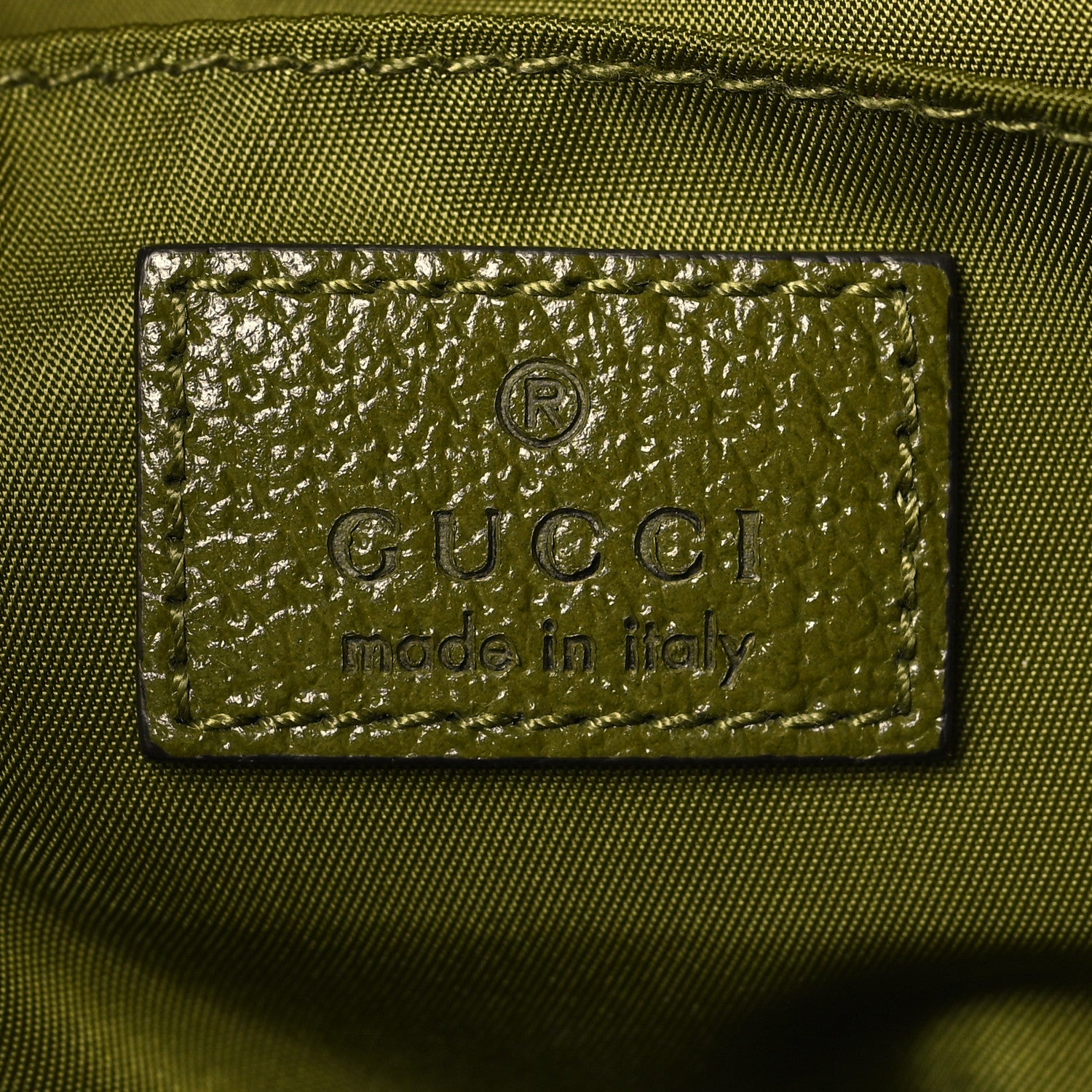 Gucci Econyl Nylon Monogram Off The Grid Sling Backpack Juniper Green 6 of 11