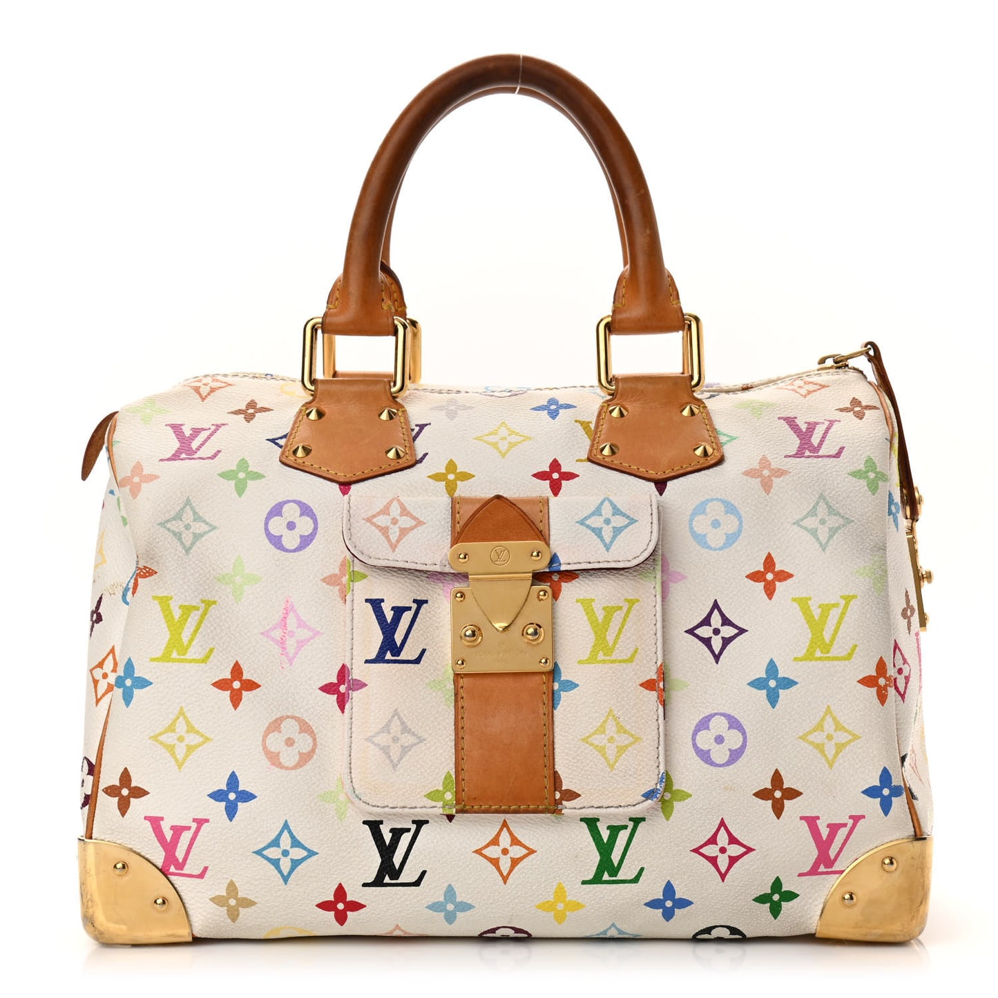 Monogram Multicolor Speedy 30 White
