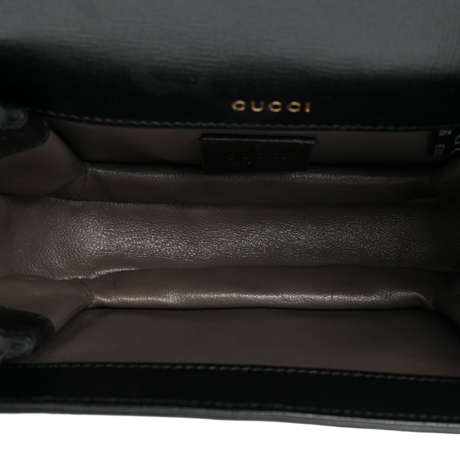 Gucci Azalea Calfskin Mini Sylvie 1969 Flap Messenger Bag Black 5 of 10