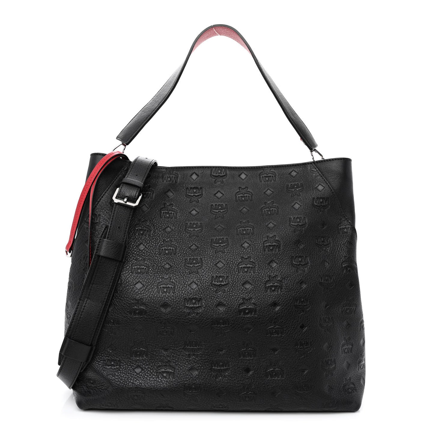 Calfskin Ottomar Monogram Large Klara Shopper Tote Black