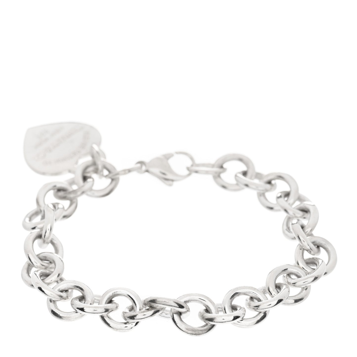 Sterling Silver Return to Tiffany Heart Tag Charm Bracelet
