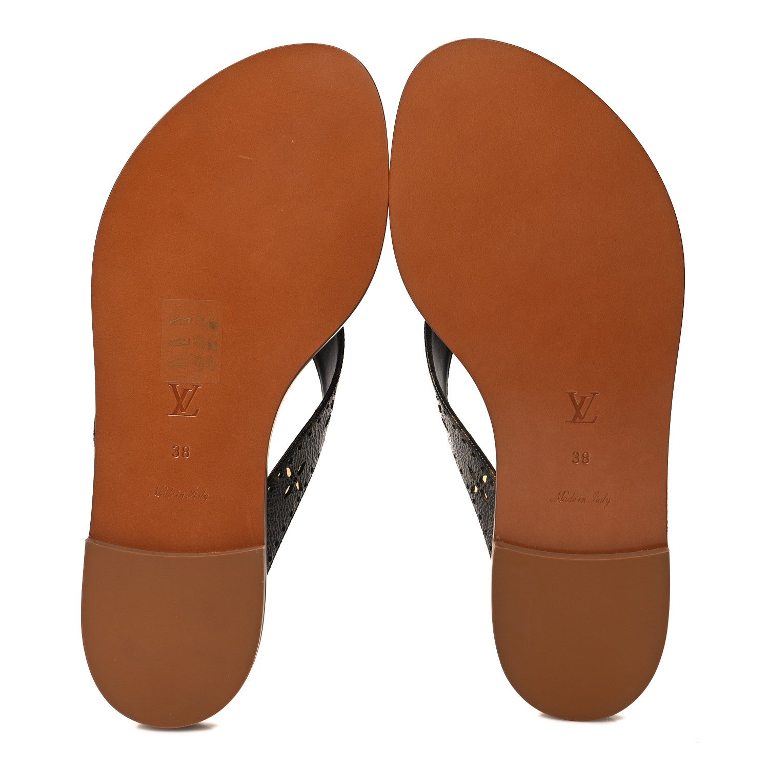 Louis Vuitton Monogram Sunny Flat Thong Sandals 38 Brown 5 of 8