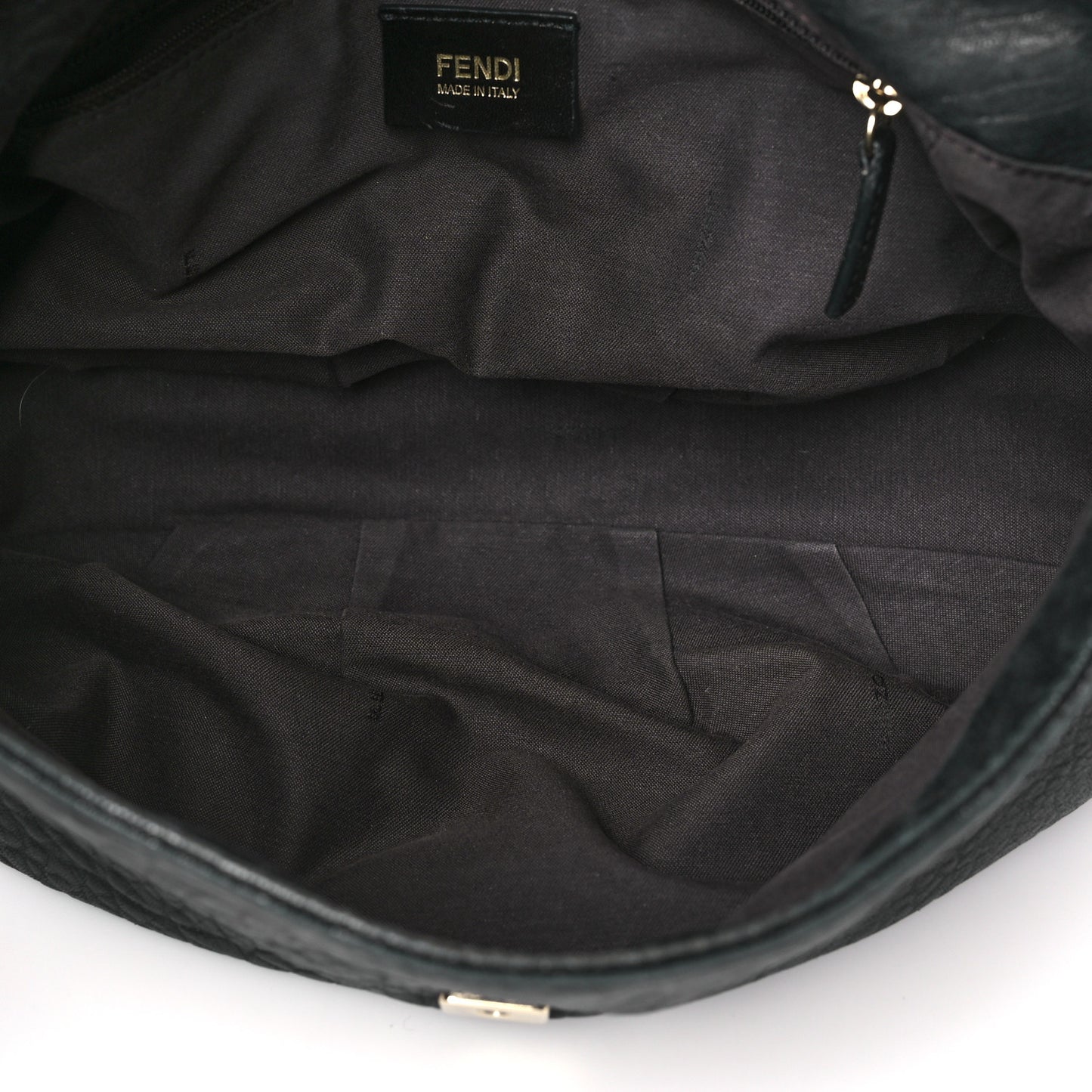 Crinkled Lambskin Mia Shoulder Flap Black